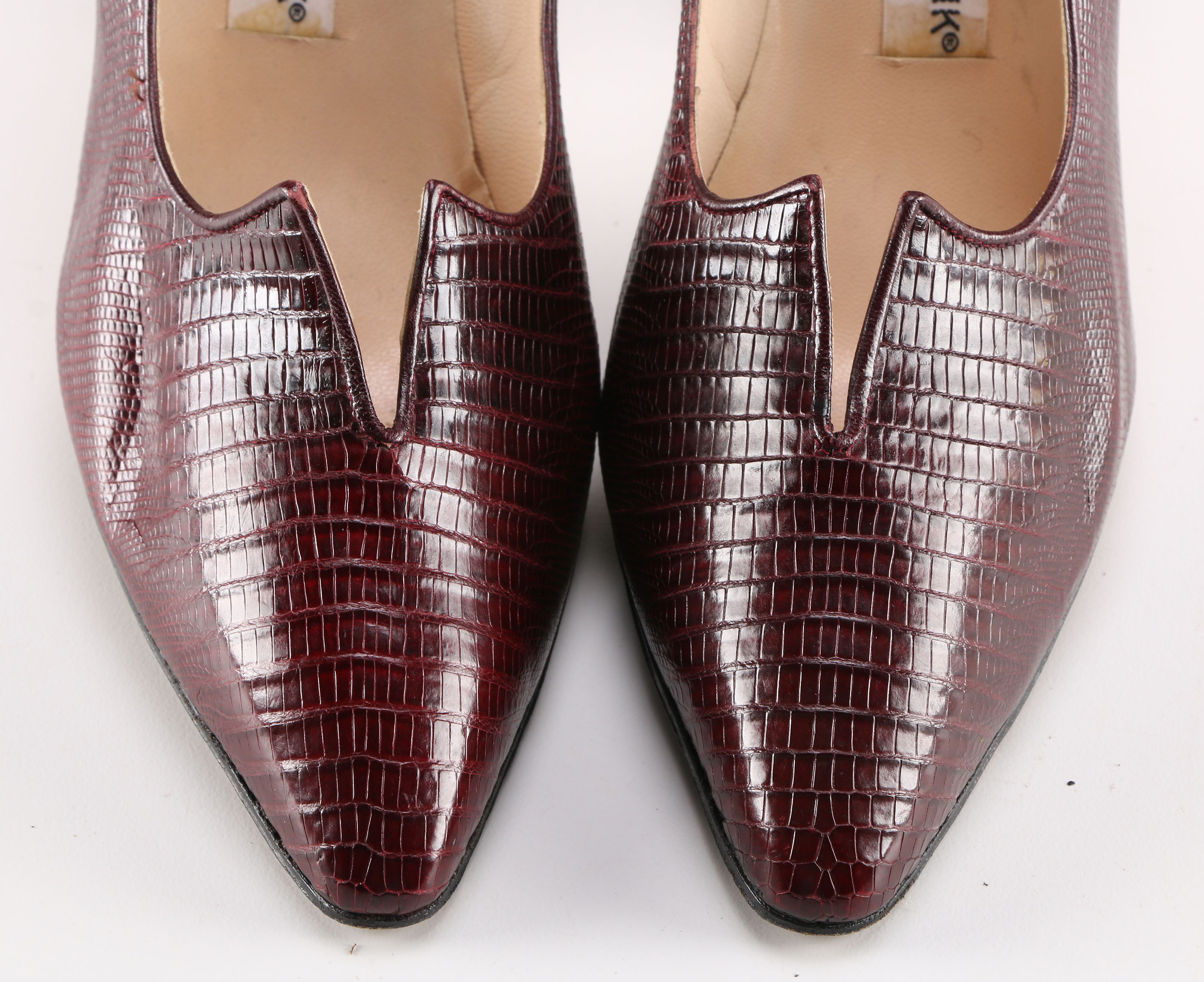 Pair of Lizard Manolo Blahnik Pumps