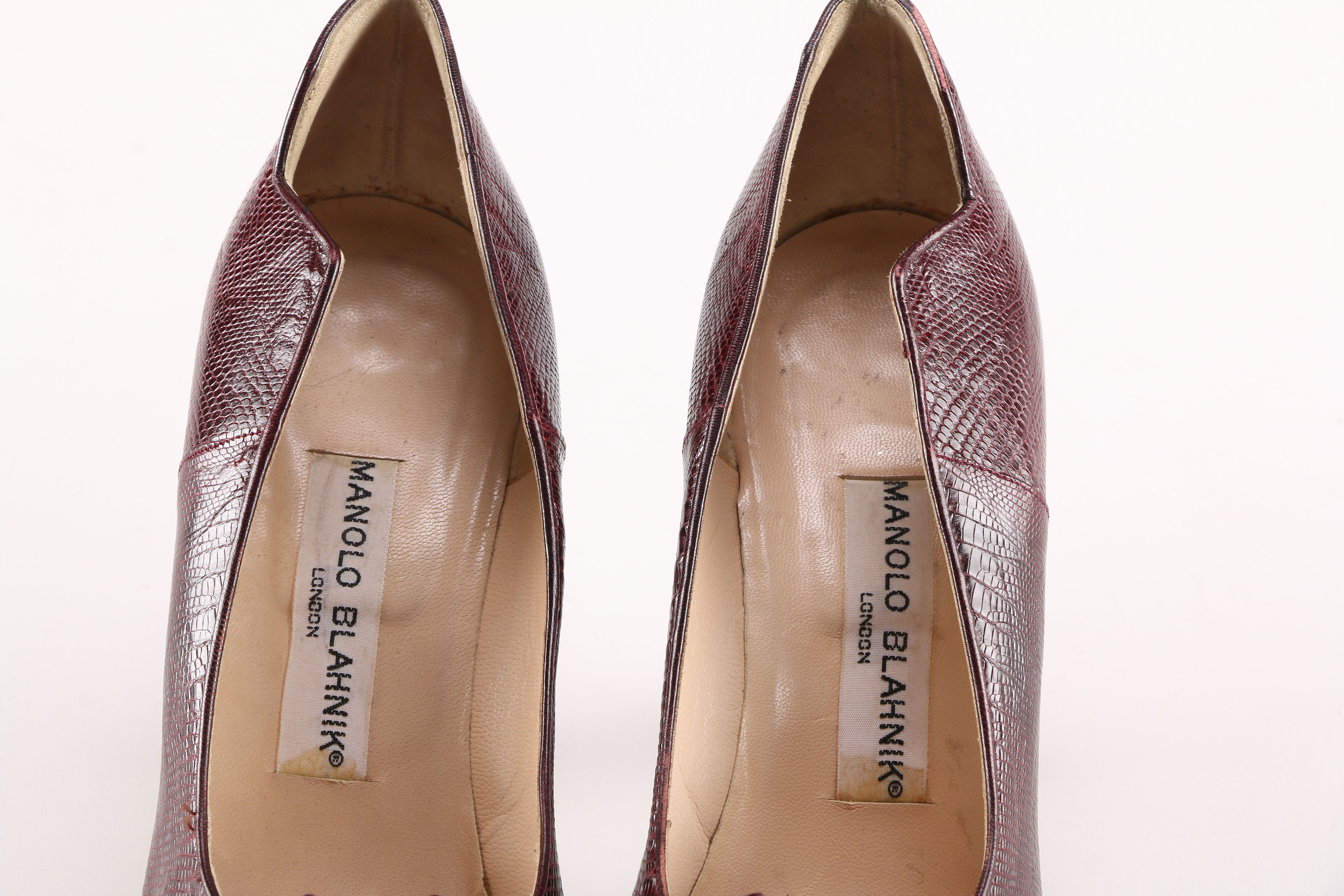 Pair of Lizard Manolo Blahnik Pumps