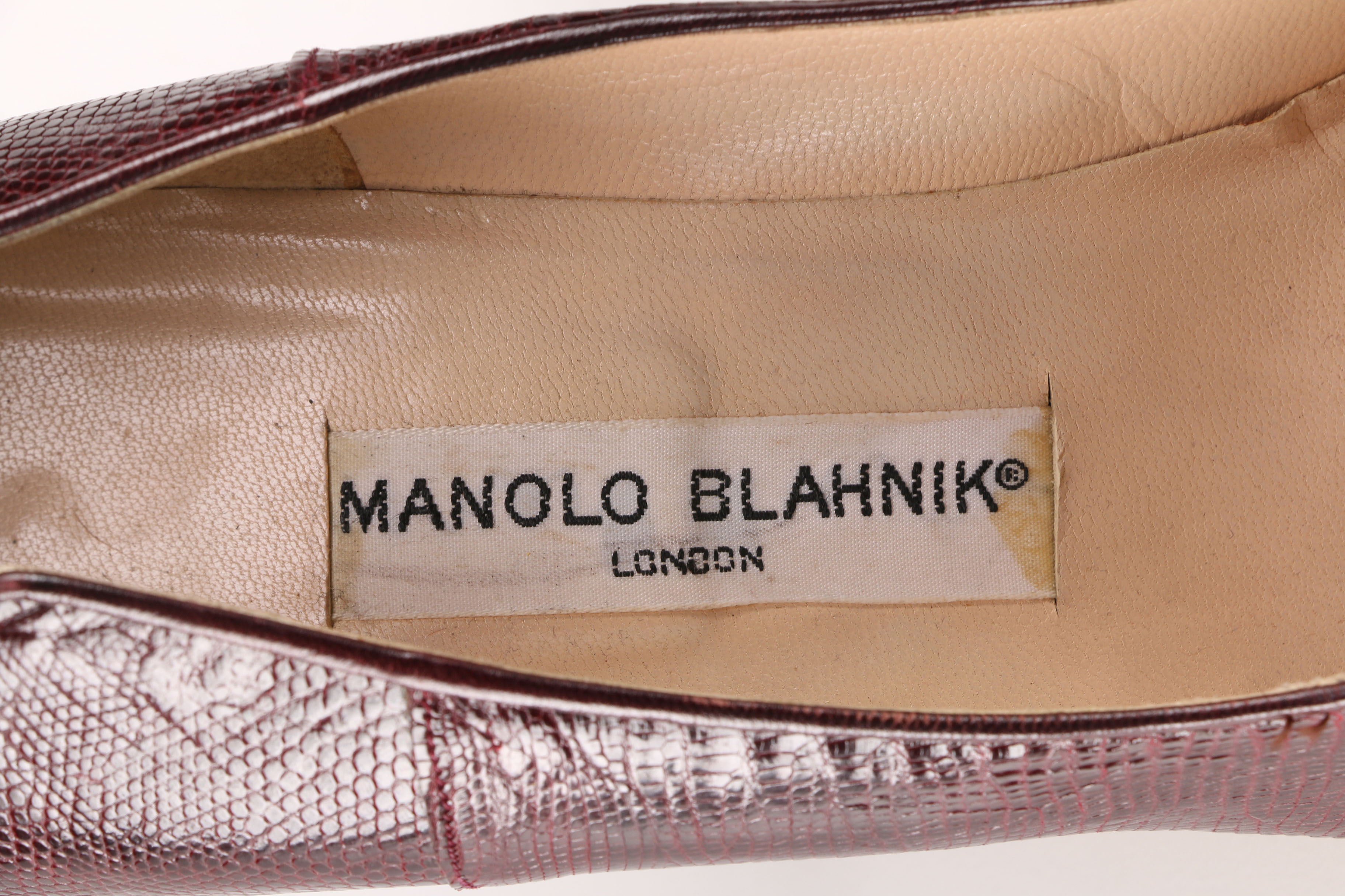 Pair of Lizard Manolo Blahnik Pumps