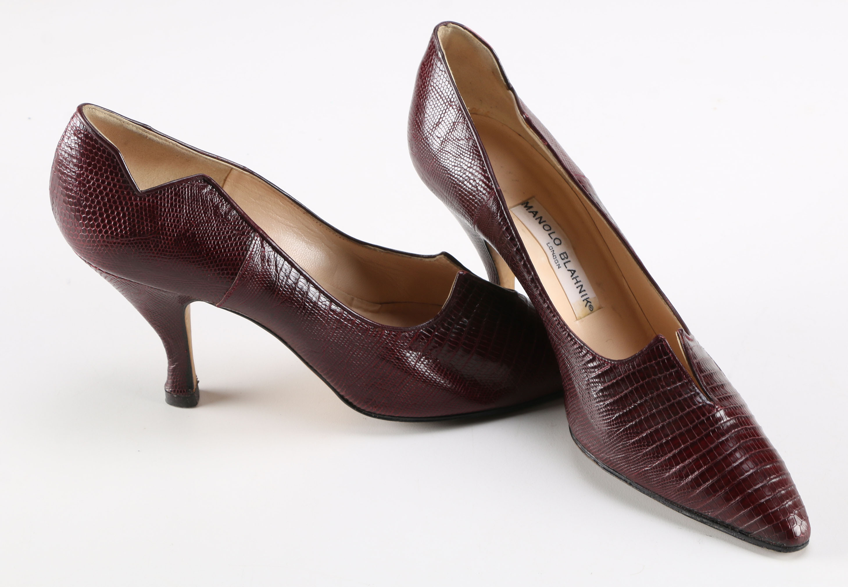 Pair of Lizard Manolo Blahnik Pumps