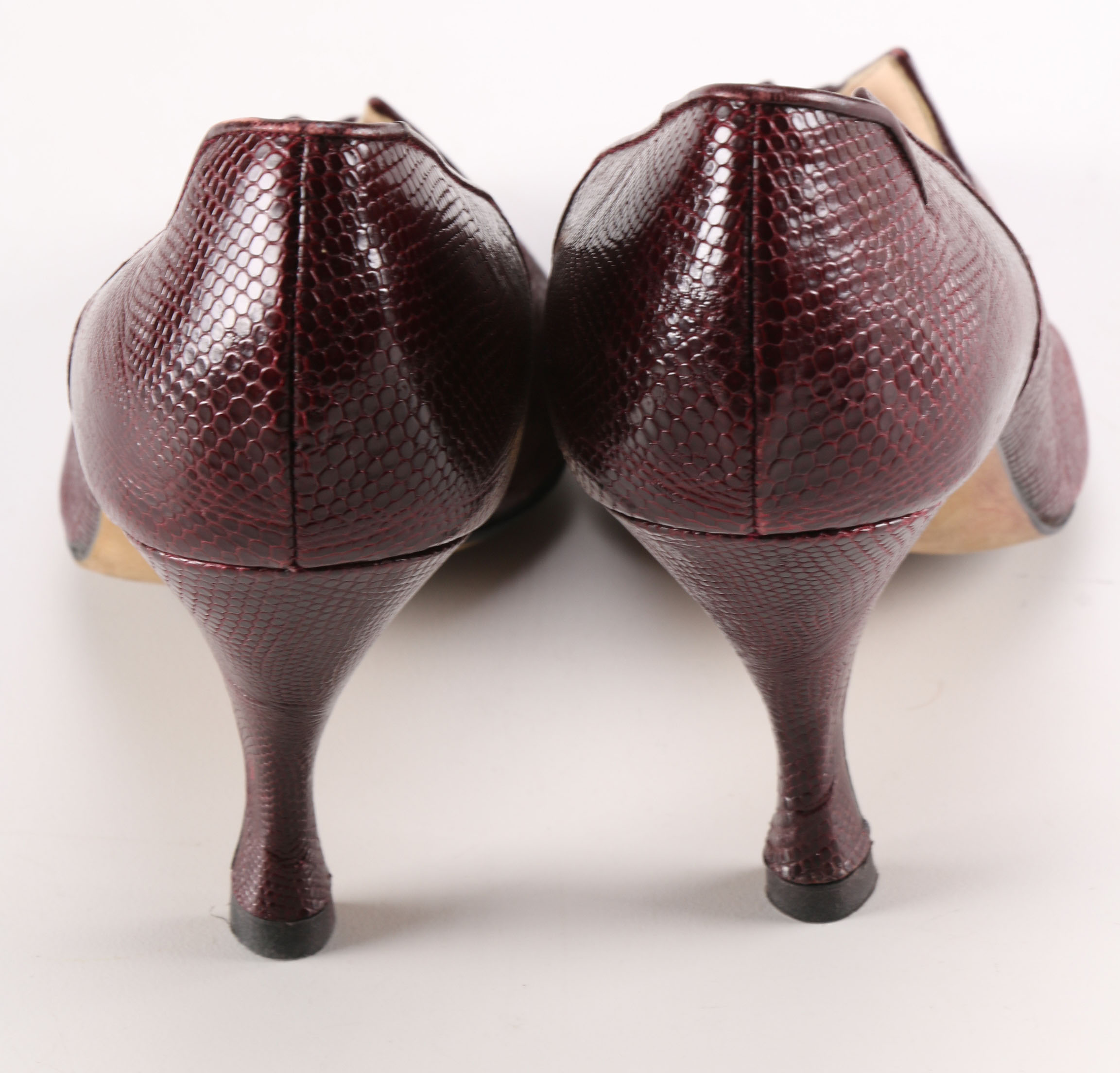 Pair of Lizard Manolo Blahnik Pumps