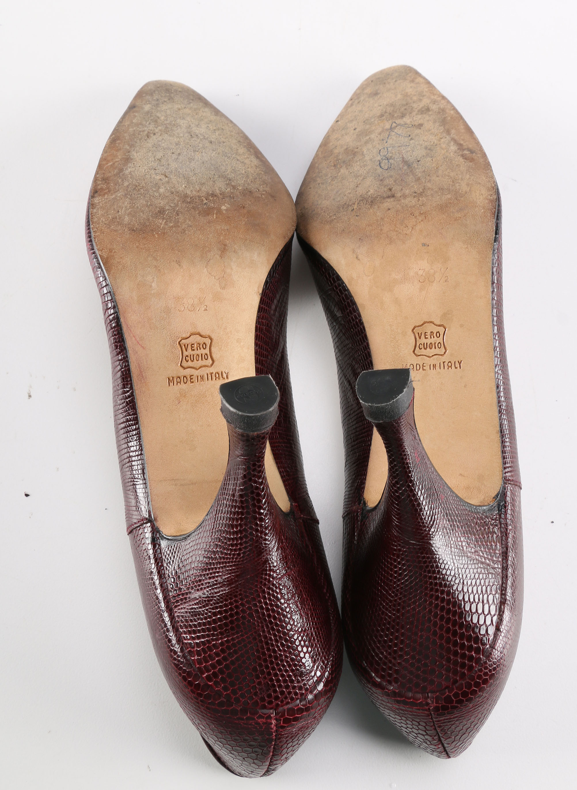 Pair of Lizard Manolo Blahnik Pumps