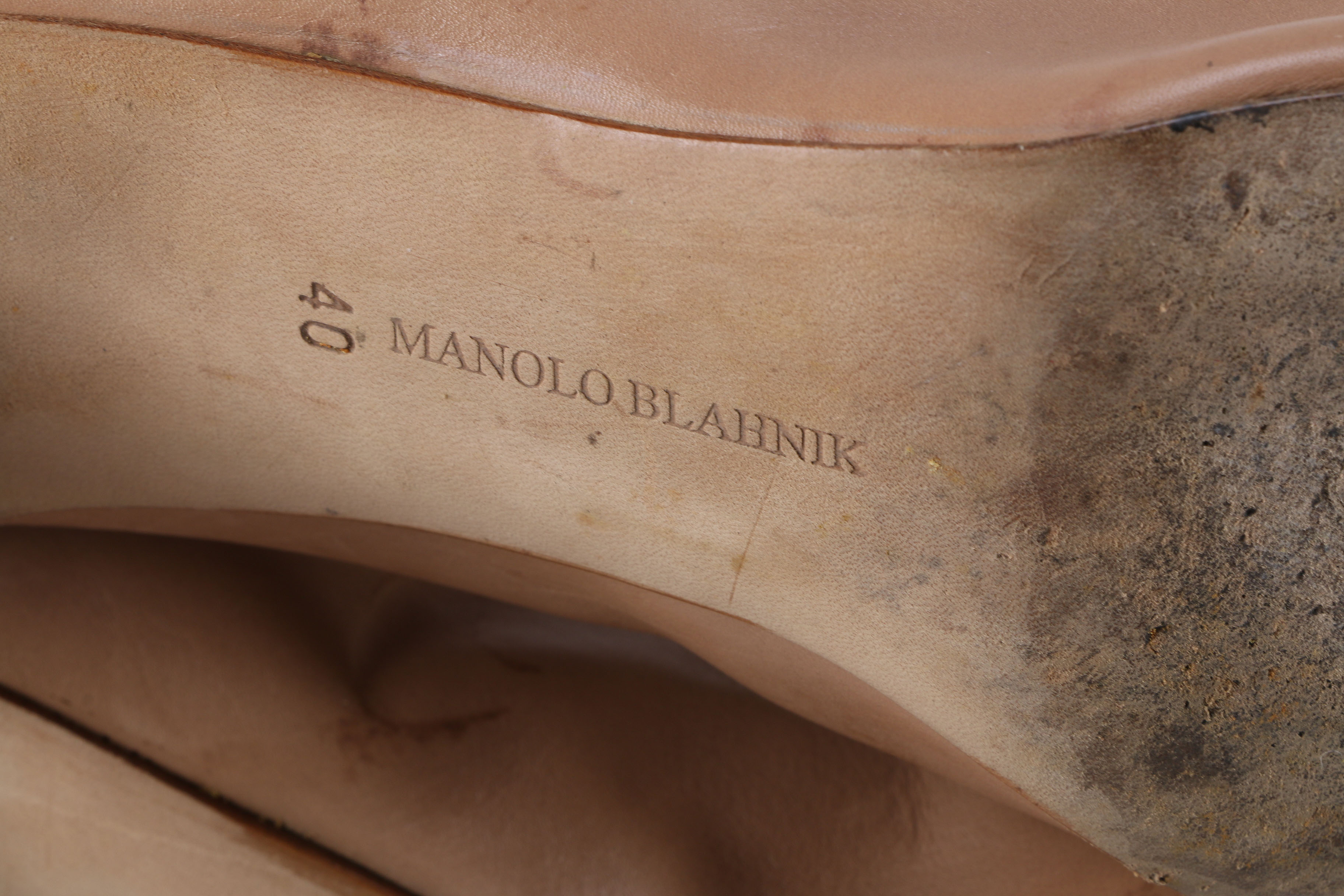 Pair of Manolo Blahnik Leather Heeled Boots,