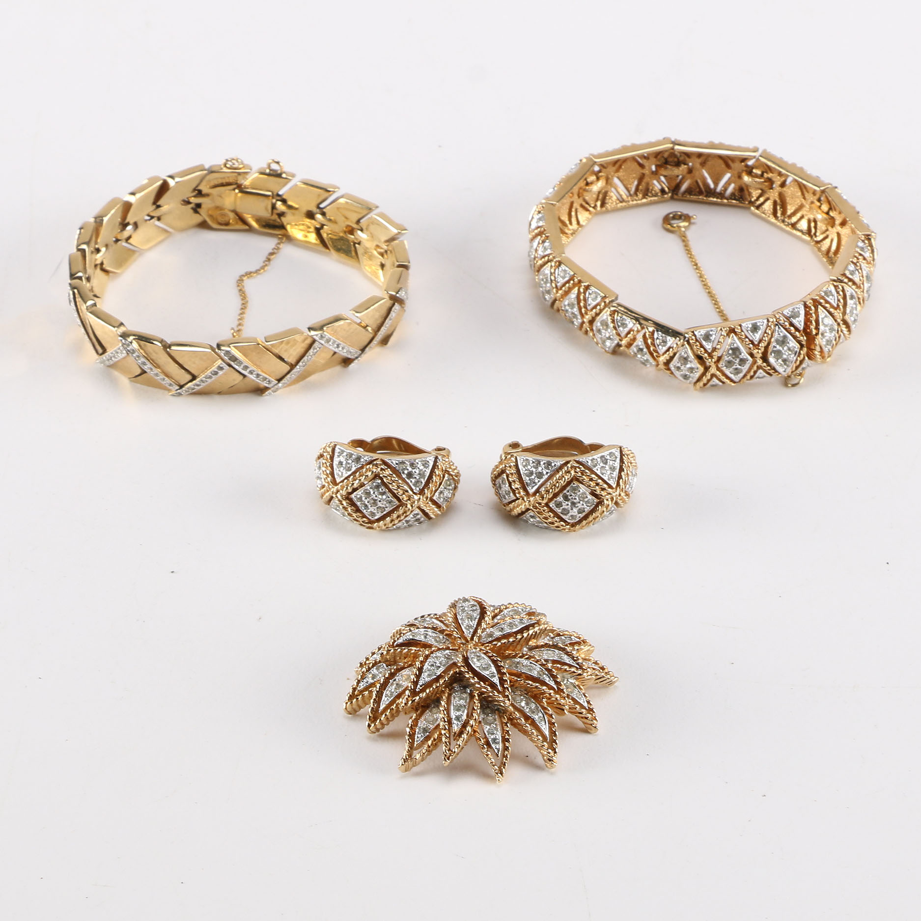 Panetta Bracelets, Earrings, and Brooch