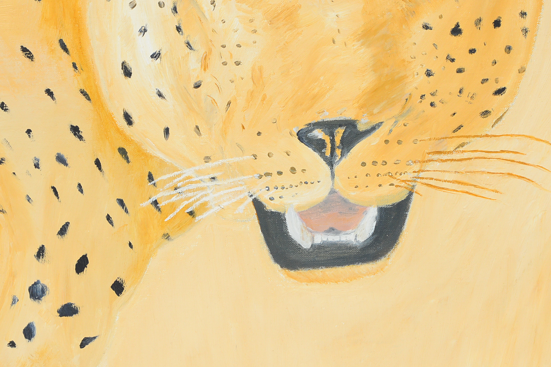 Original Cheetah Acrylic Painting Signed by NGM