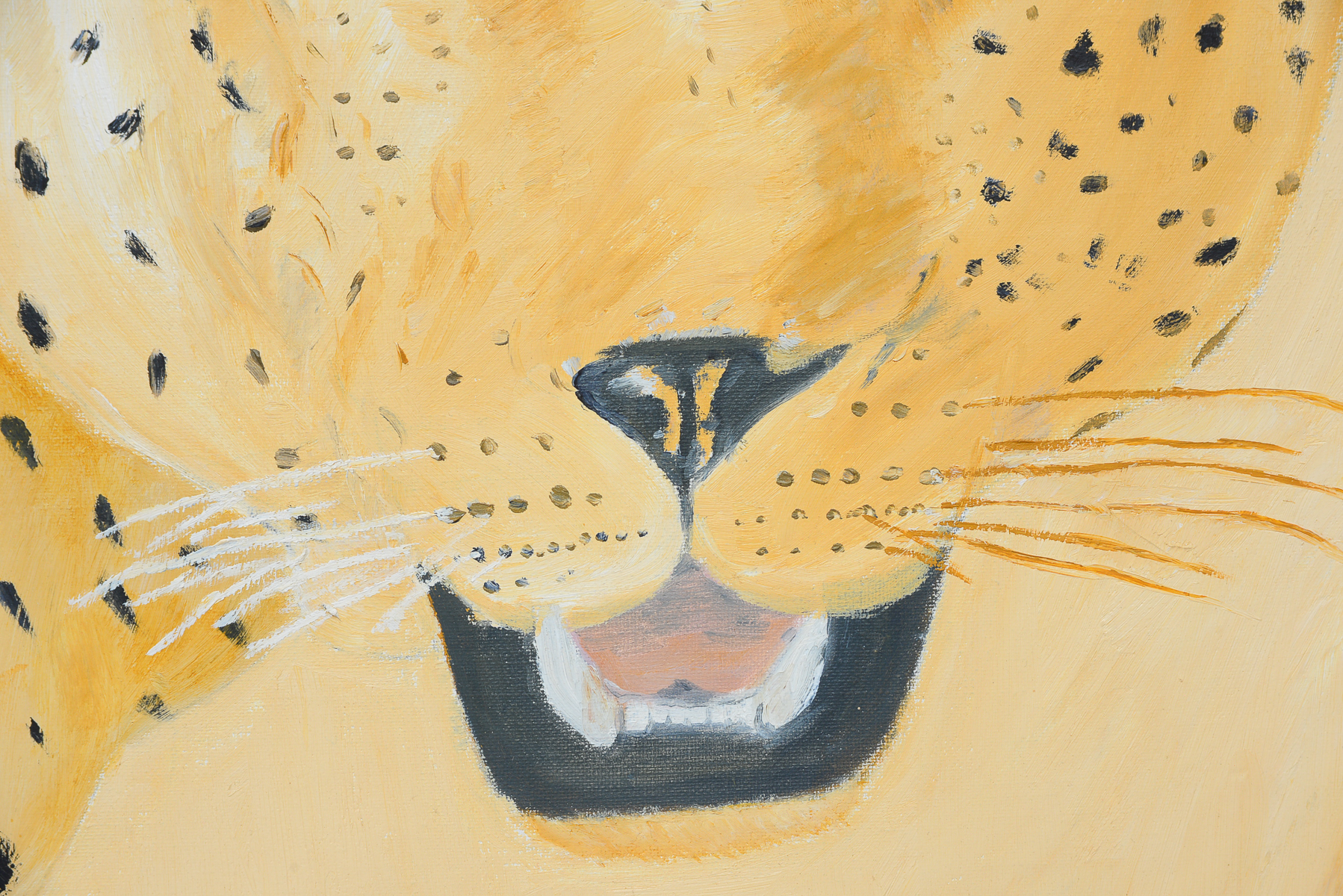 Original Cheetah Acrylic Painting Signed by NGM
