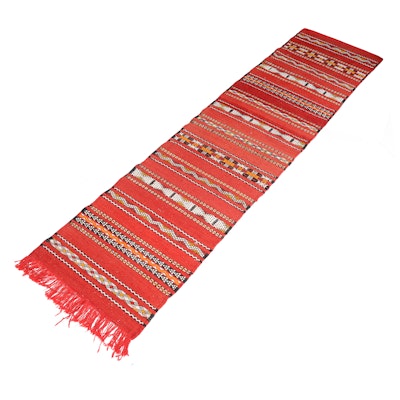 Handwoven Moroccan Flat Weave Runner Handwoven Moroccan Flat Weave Runner