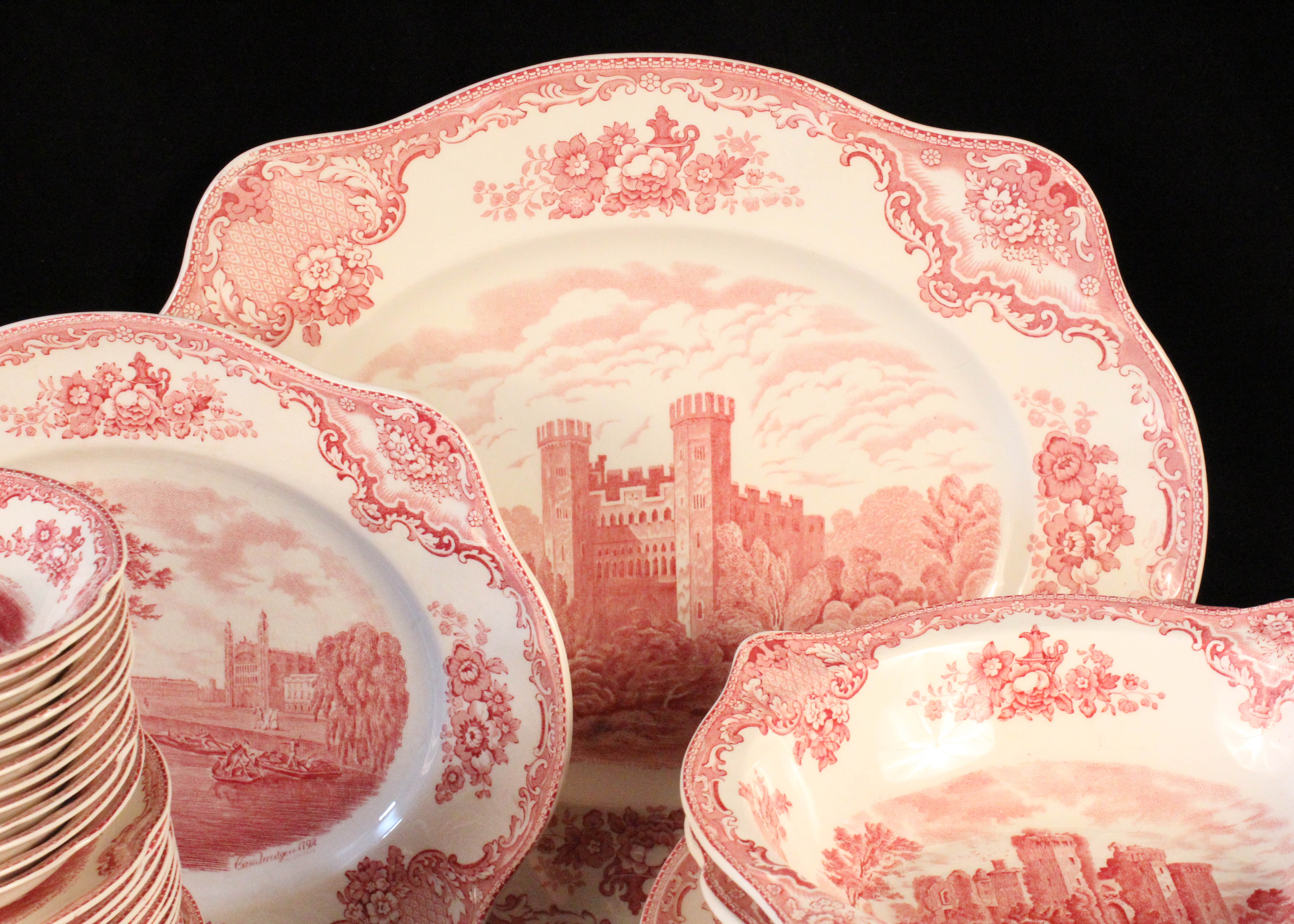 Vintage Johnson Brothers "Old Britain Castles" Transferware Set