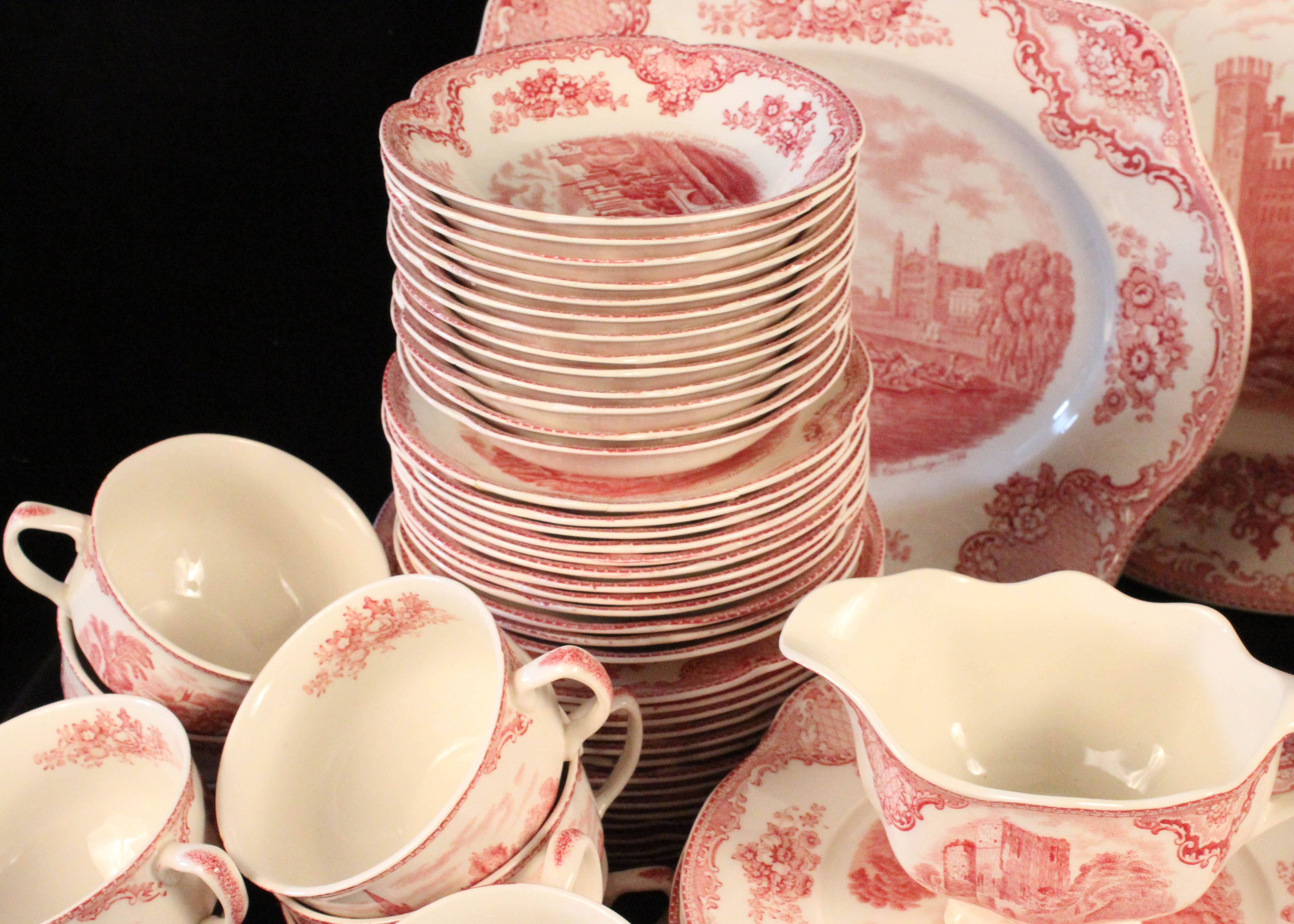 Vintage Johnson Brothers "Old Britain Castles" Transferware Set