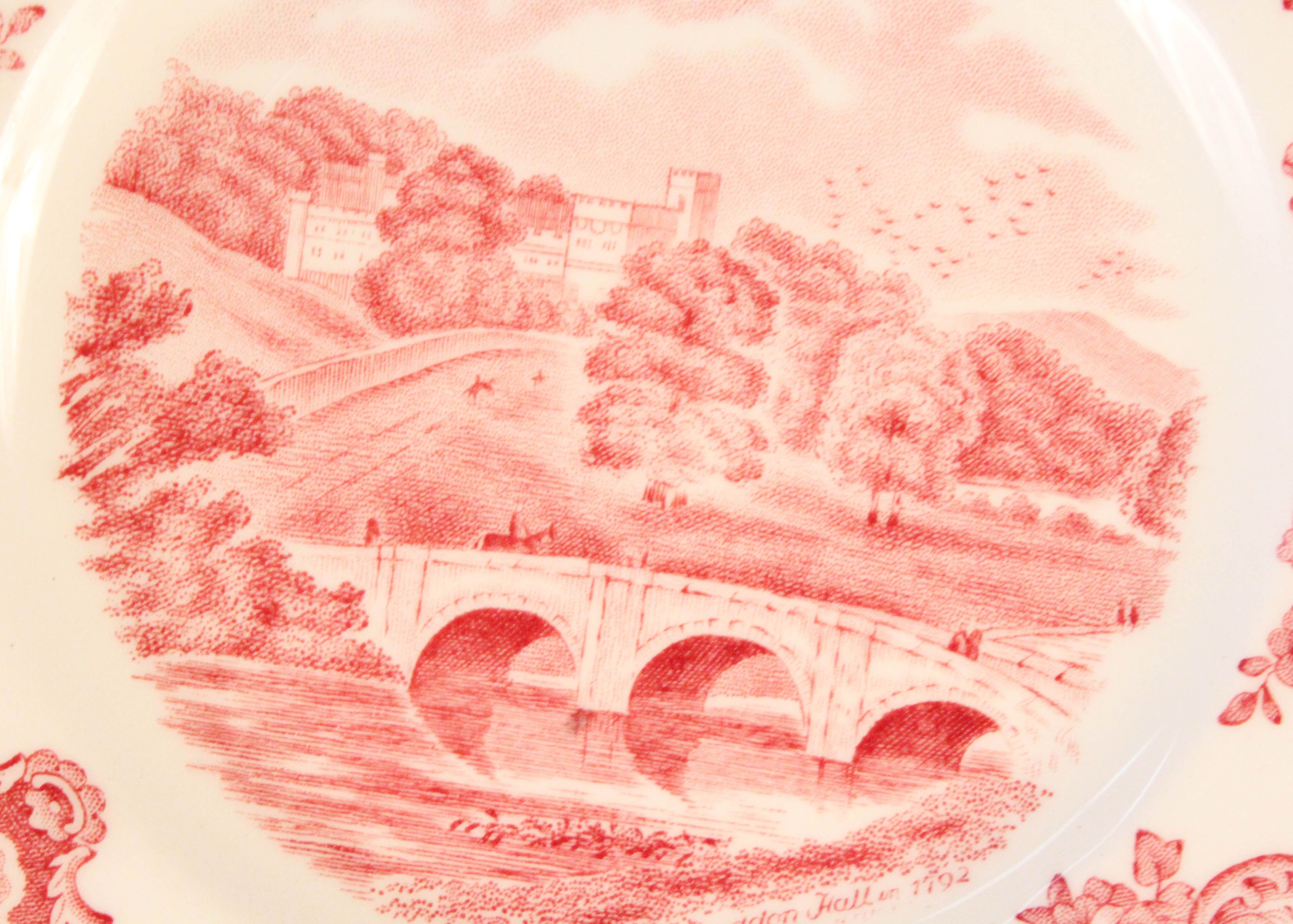 Vintage Johnson Brothers "Old Britain Castles" Transferware Set