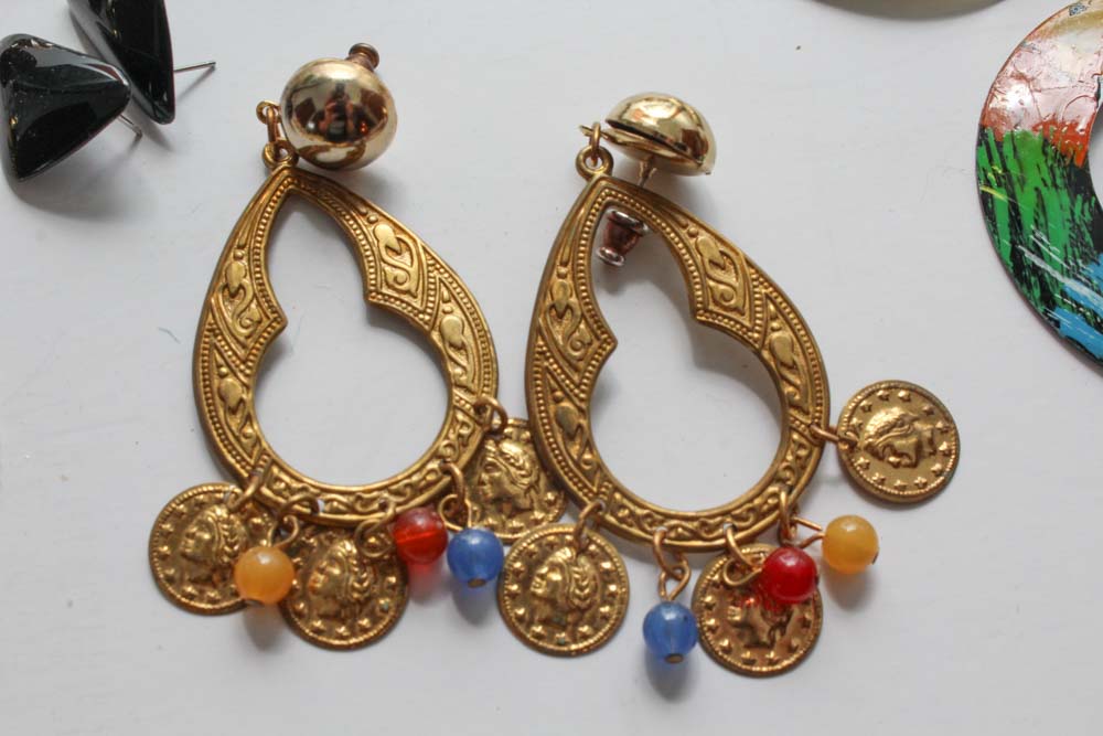 Collection of Costume Pierced Ear Earrings