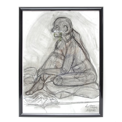 Original Charcoal Figure Drawing by Matt Dolph Original Charcoal Figure Drawing by Matt Dolph