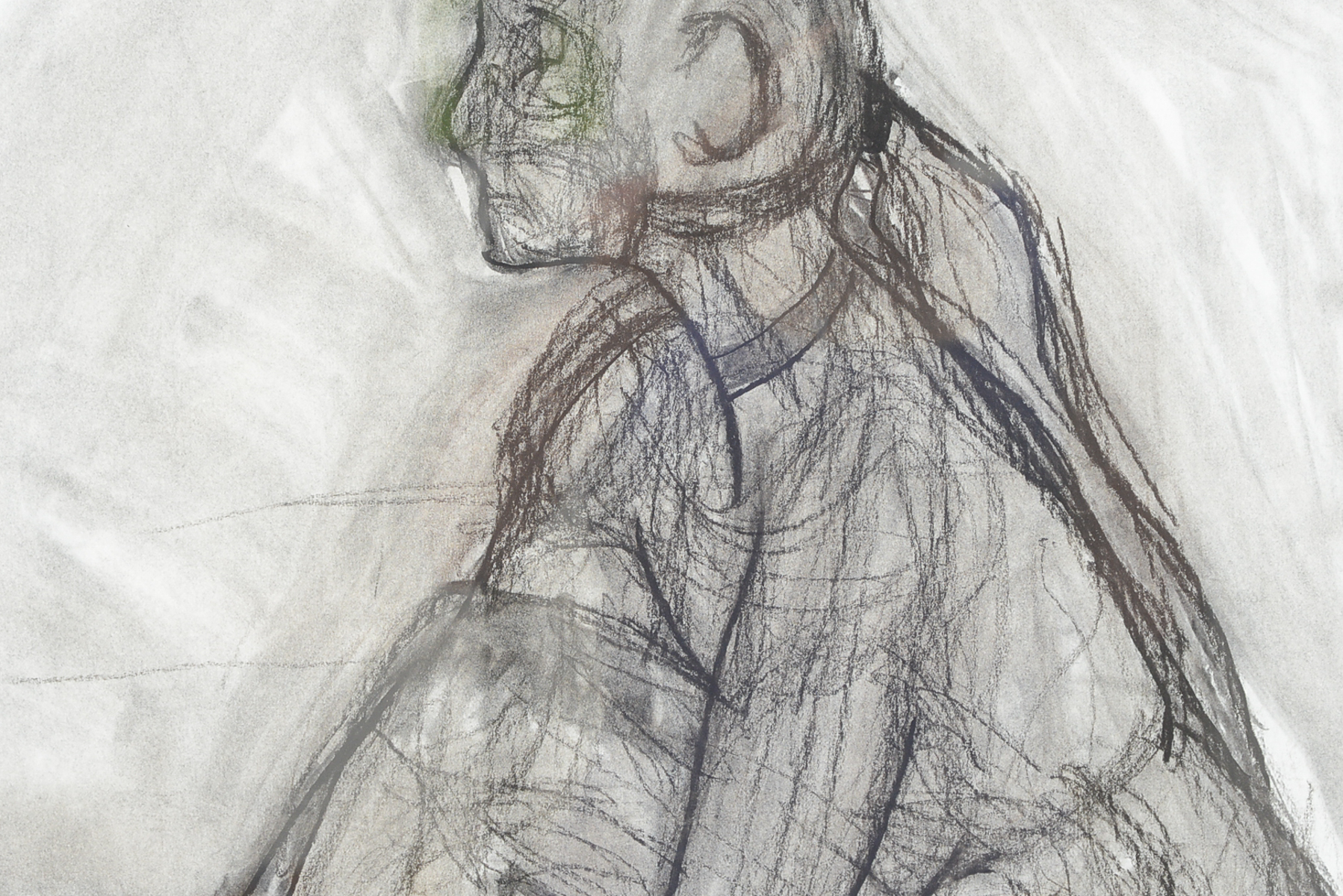 Original Charcoal Figure Drawing by Matt Dolph