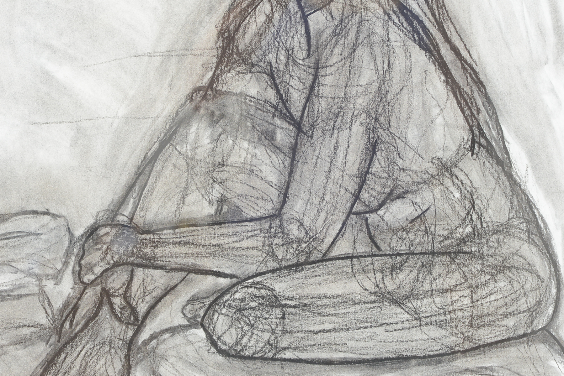 Original Charcoal Figure Drawing by Matt Dolph