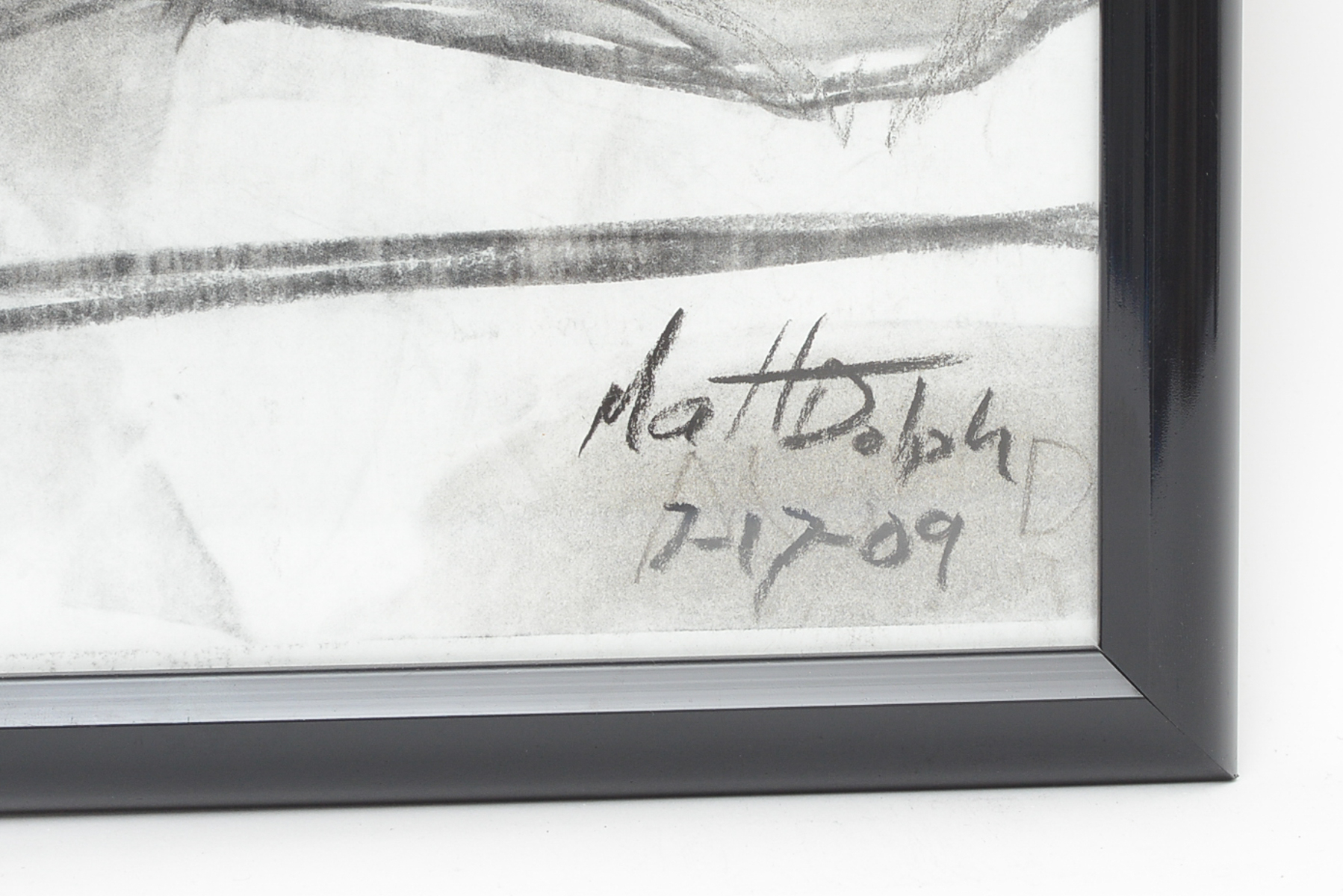 Original Charcoal Figure Drawing by Matt Dolph