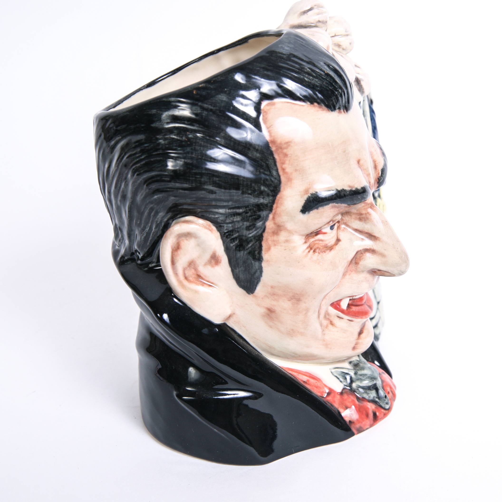 Signed Royal Doulton "Count Dracula" D.7053 Toby Jug, COA