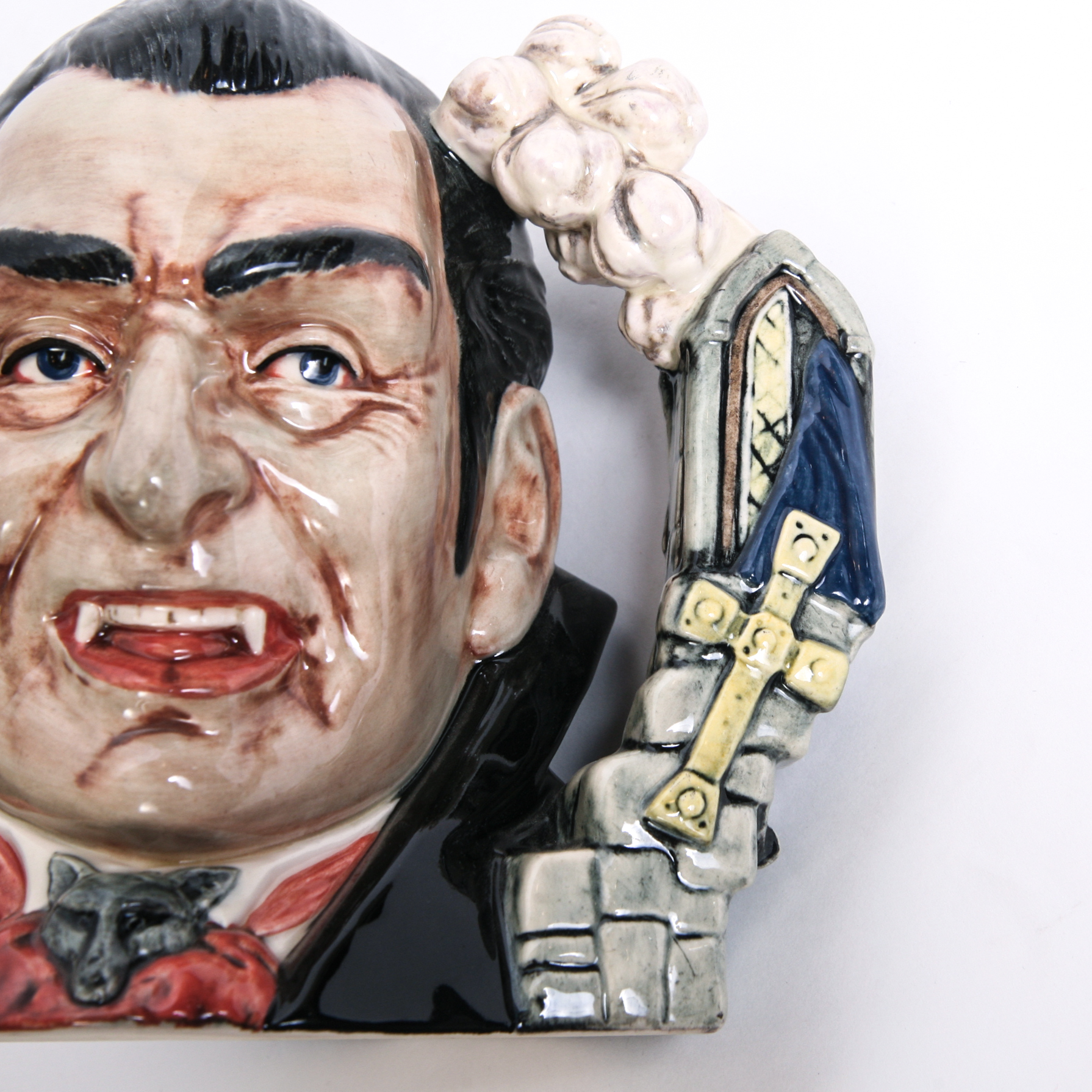 Signed Royal Doulton "Count Dracula" D.7053 Toby Jug, COA