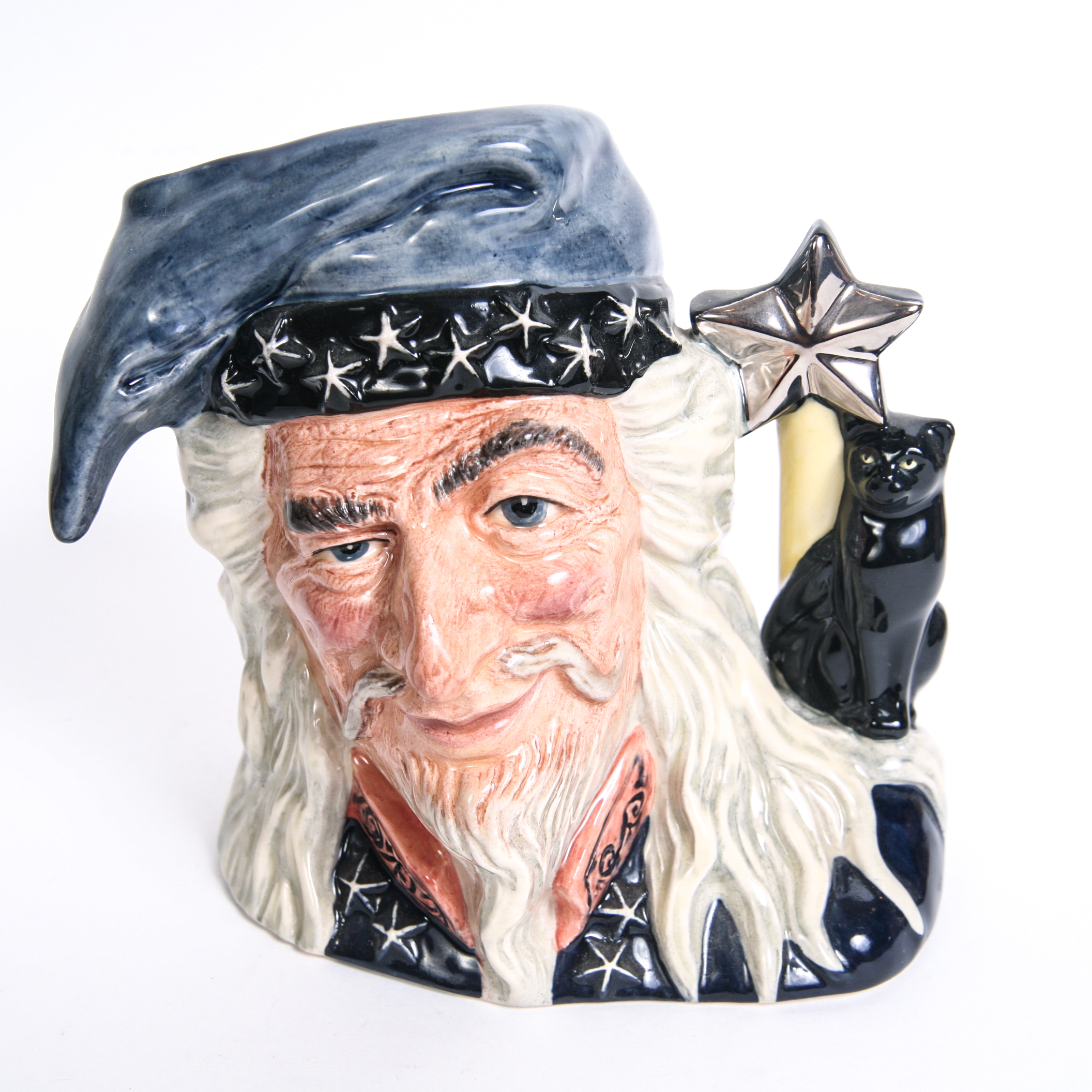 Royal Doulton "The Wizard" D.6862 and "Merlin" D.6536 Toby Jug and Mug