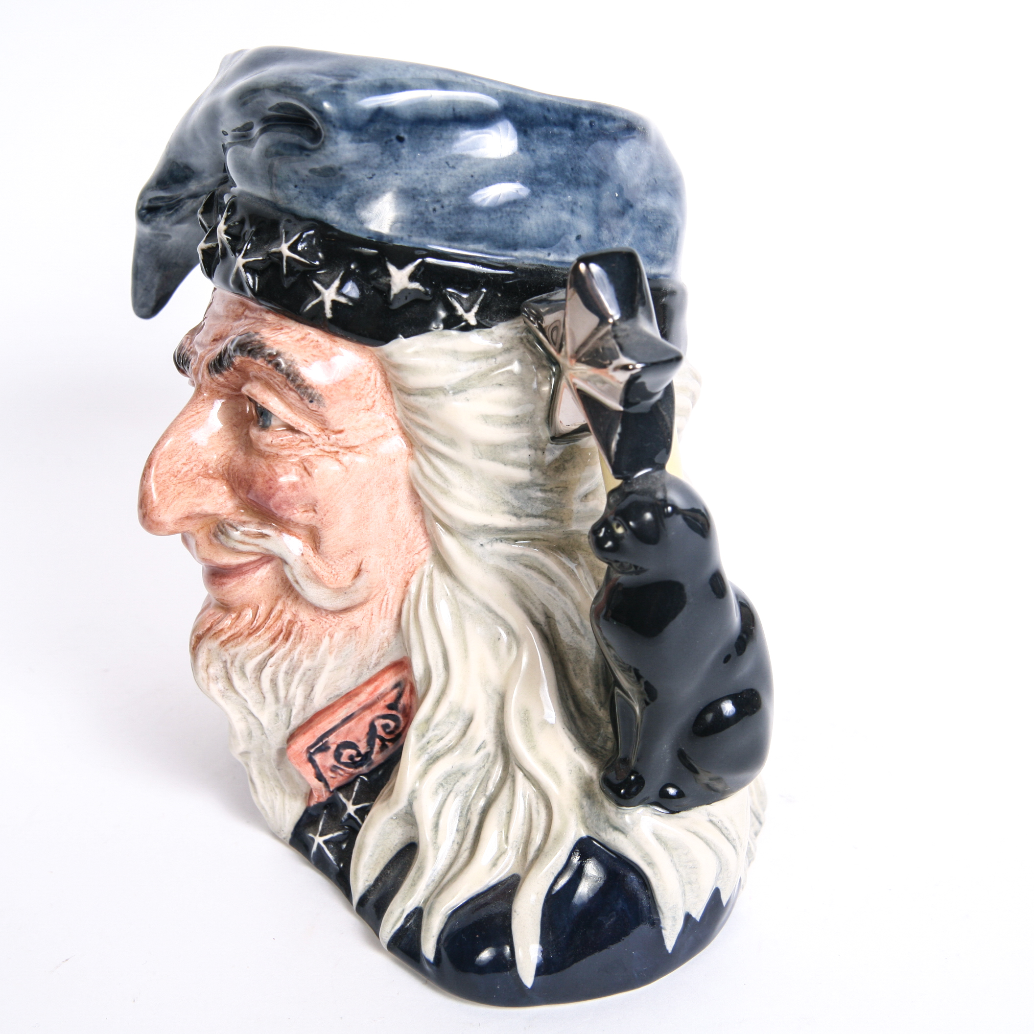 Royal Doulton "The Wizard" D.6862 and "Merlin" D.6536 Toby Jug and Mug