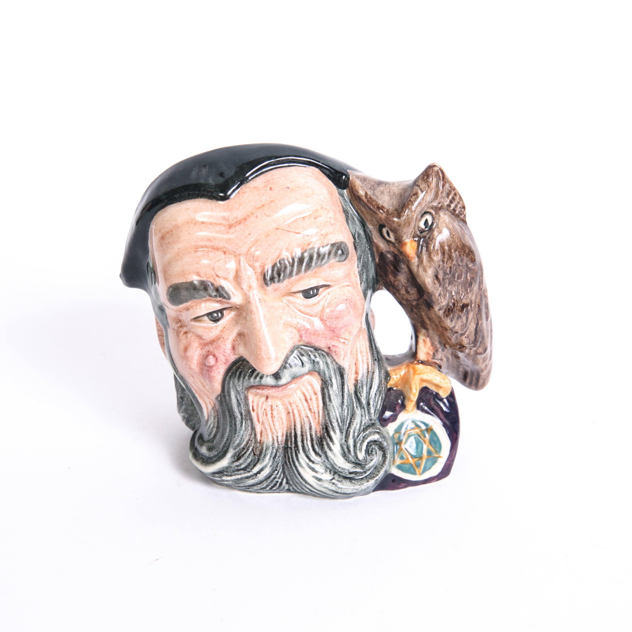 Royal Doulton "The Wizard" D.6862 and "Merlin" D.6536 Toby Jug and Mug