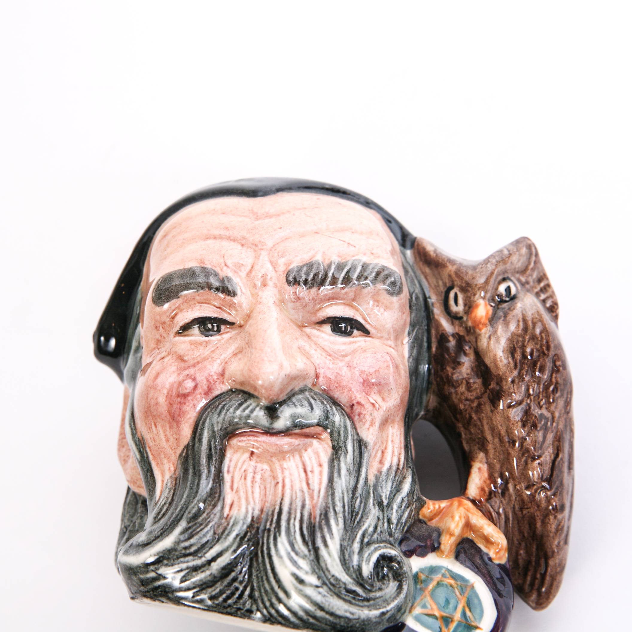 Royal Doulton "The Wizard" D.6862 and "Merlin" D.6536 Toby Jug and Mug