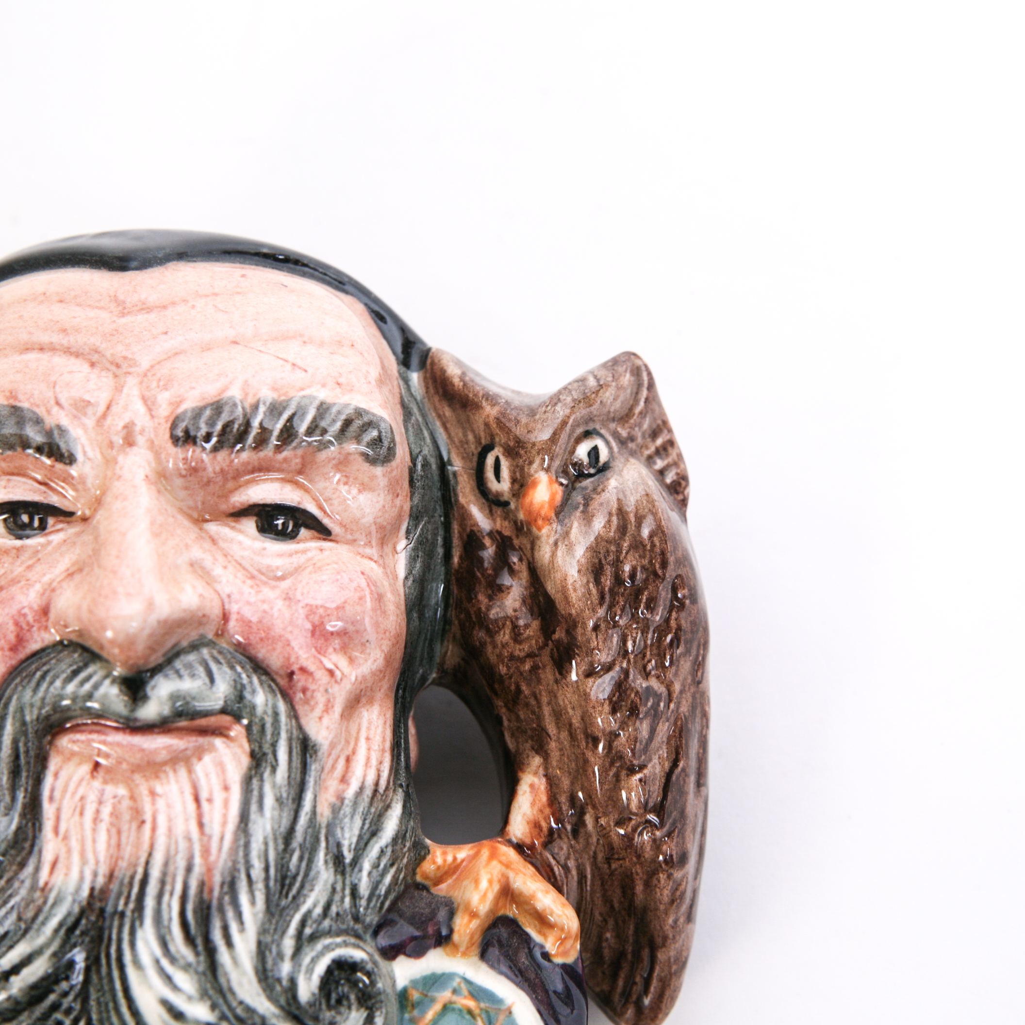 Royal Doulton "The Wizard" D.6862 and "Merlin" D.6536 Toby Jug and Mug