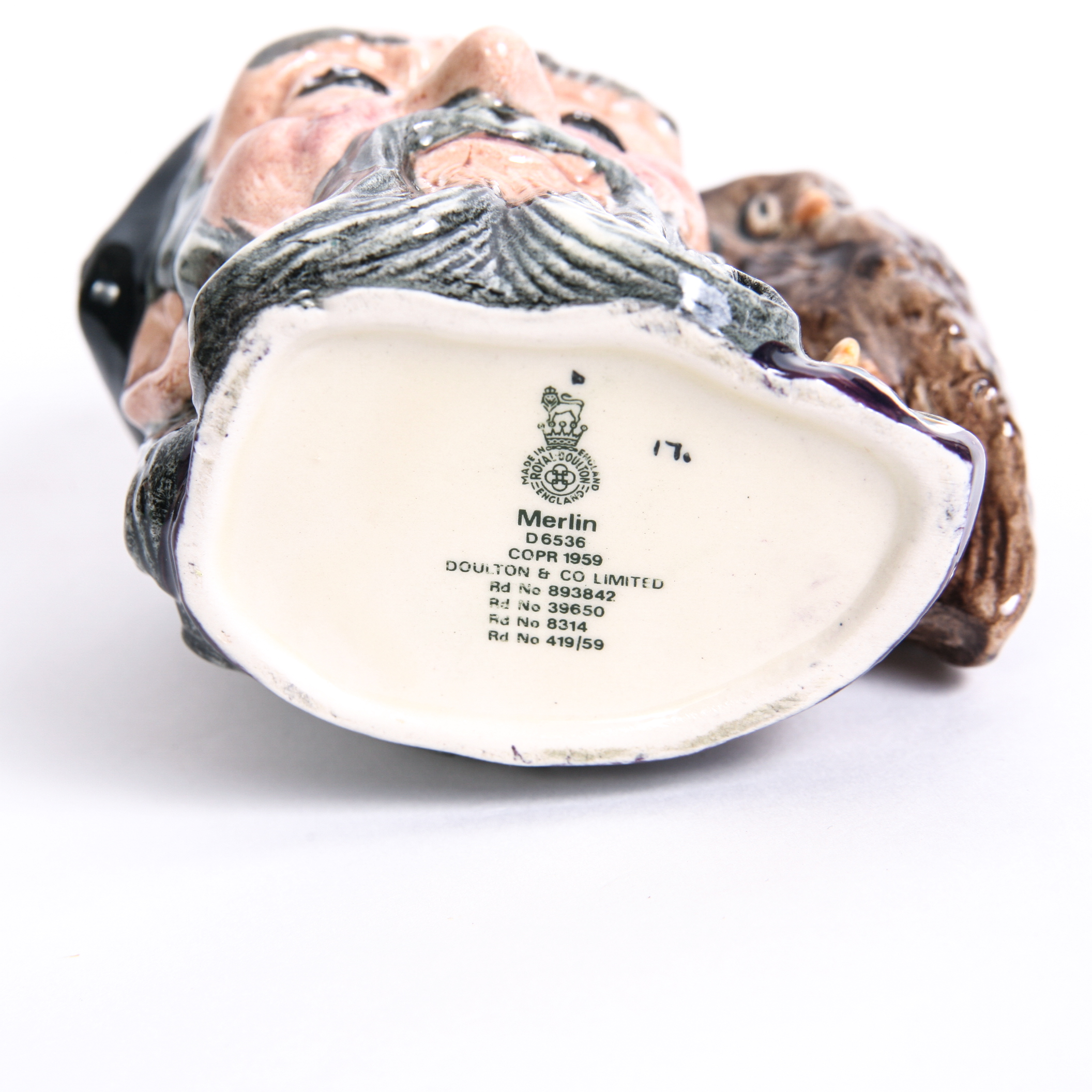 Royal Doulton "The Wizard" D.6862 and "Merlin" D.6536 Toby Jug and Mug