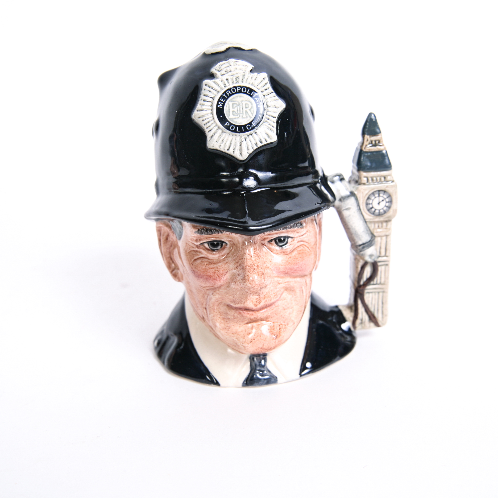 Royal Doulton "Beefeater" D.6233 and "The London 'Bobby'" D.6762 Toby Mugs