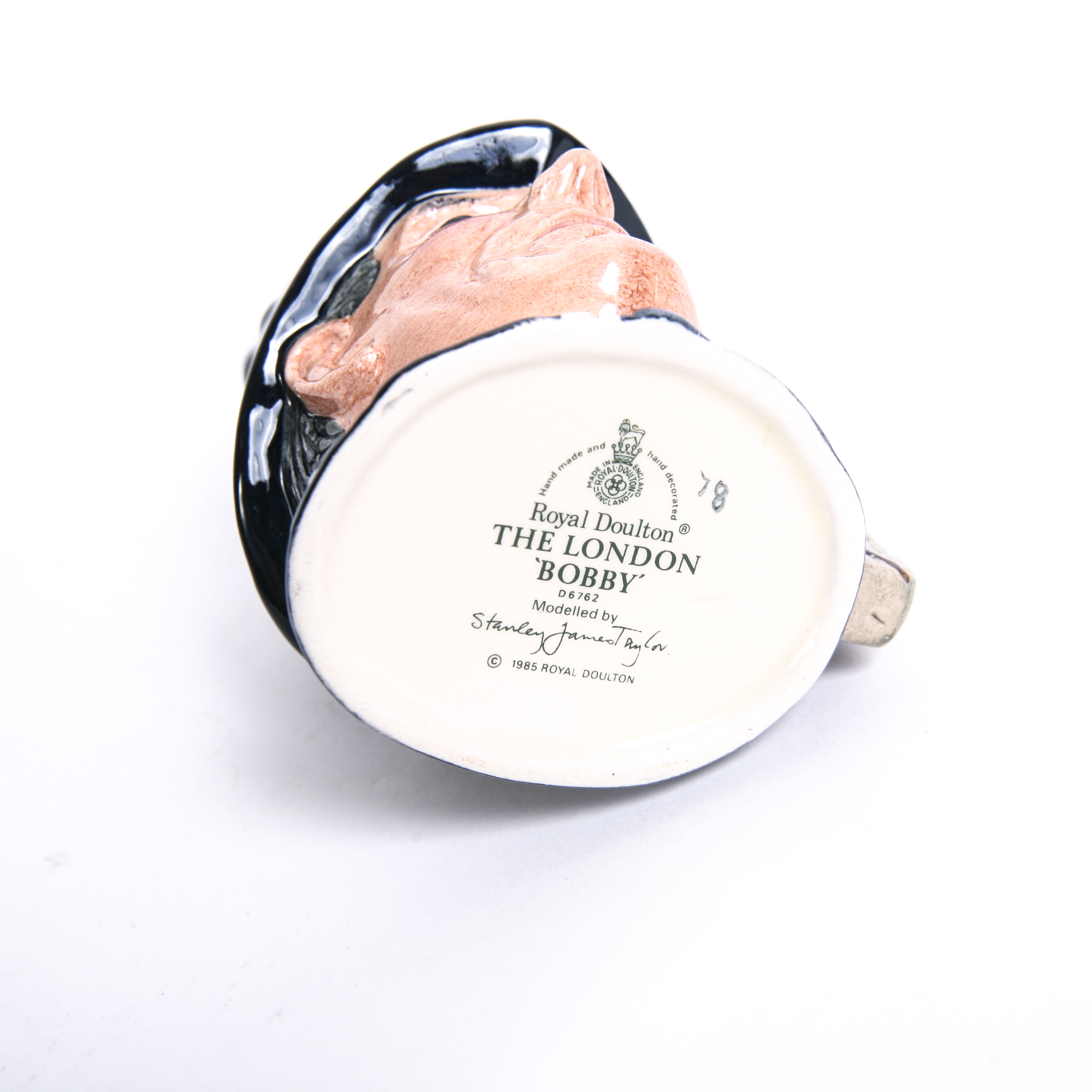 Royal Doulton "Beefeater" D.6233 and "The London 'Bobby'" D.6762 Toby Mugs