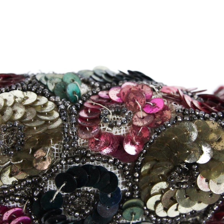 Vintage Sequin Handbag Handmade in France