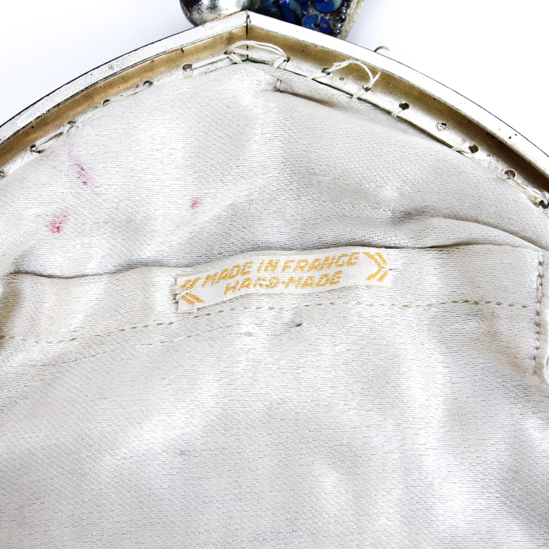 Vintage Sequin Handbag Handmade in France