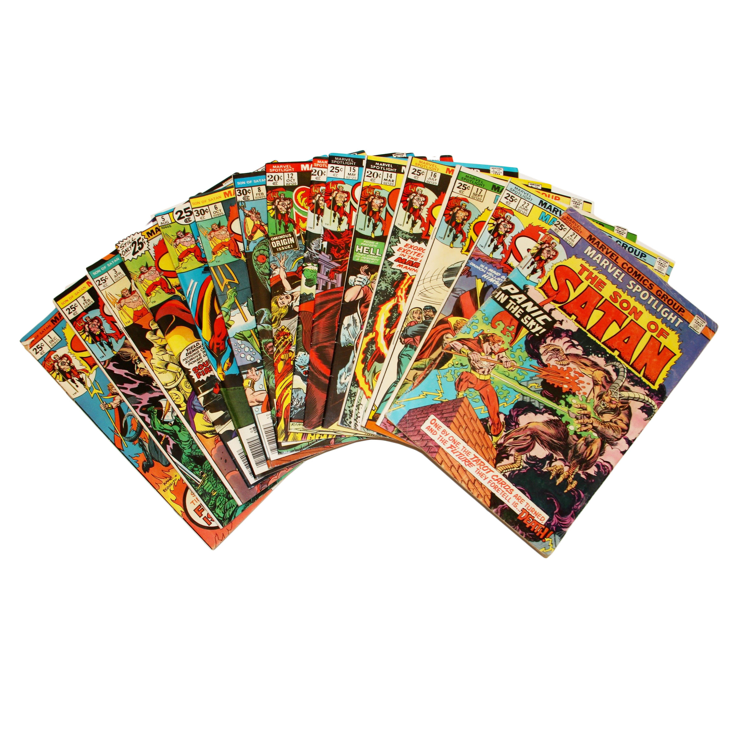 Collection of Marvel Comic Books featuring "The Son of Satan"