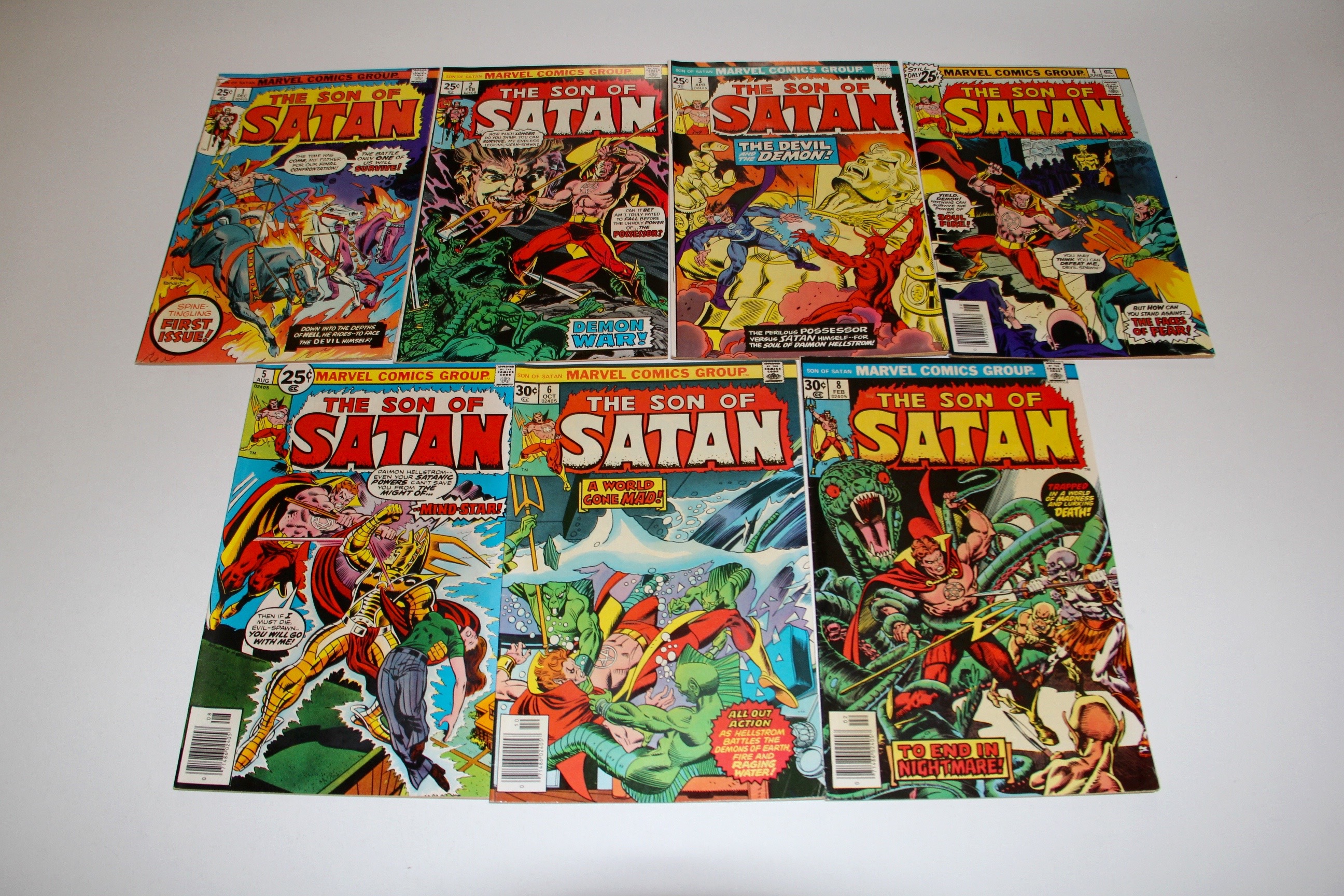 Collection of Marvel Comic Books featuring "The Son of Satan"