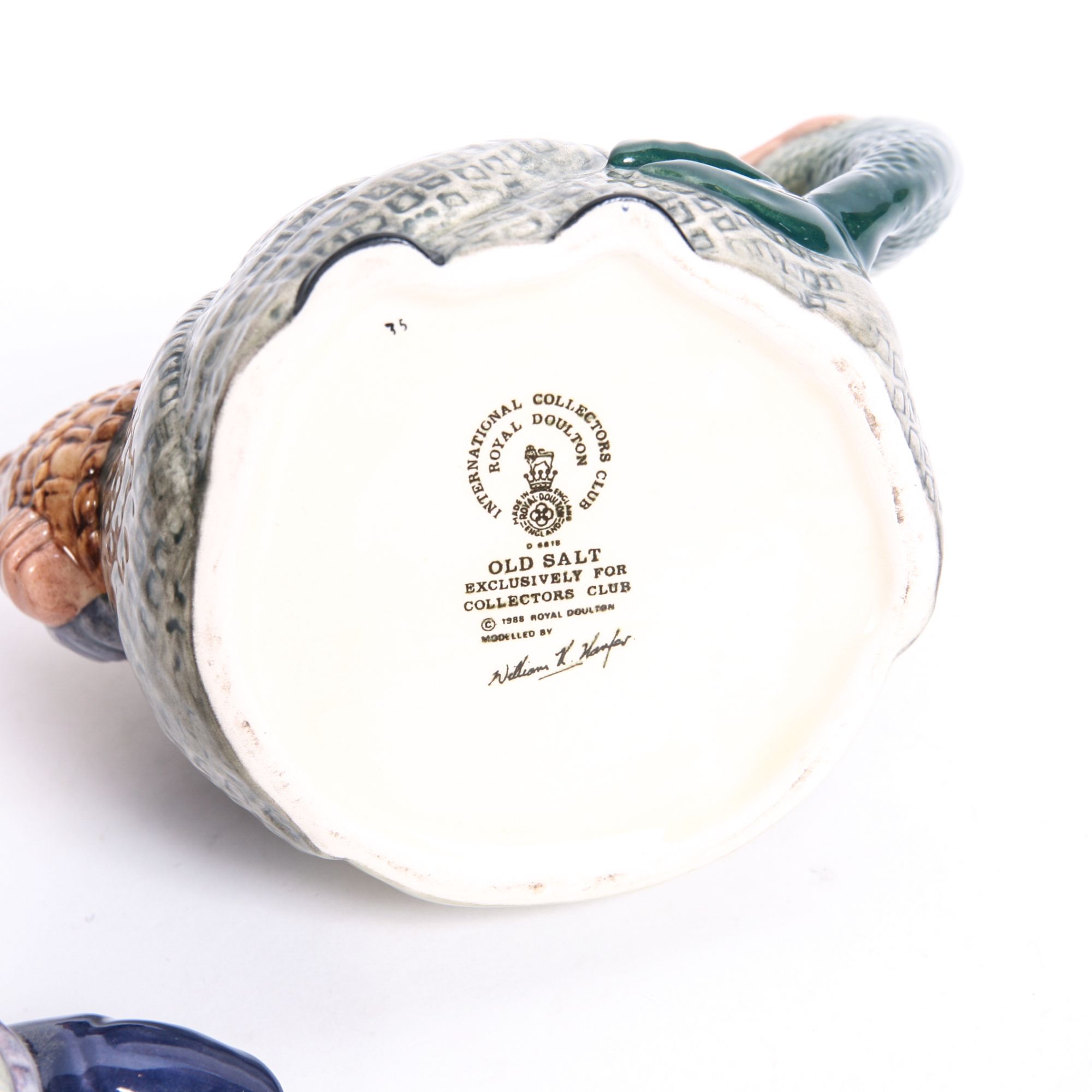 Royal Doulton "Old Salt" D.6554 Toby Mug and D.6618 Teapot