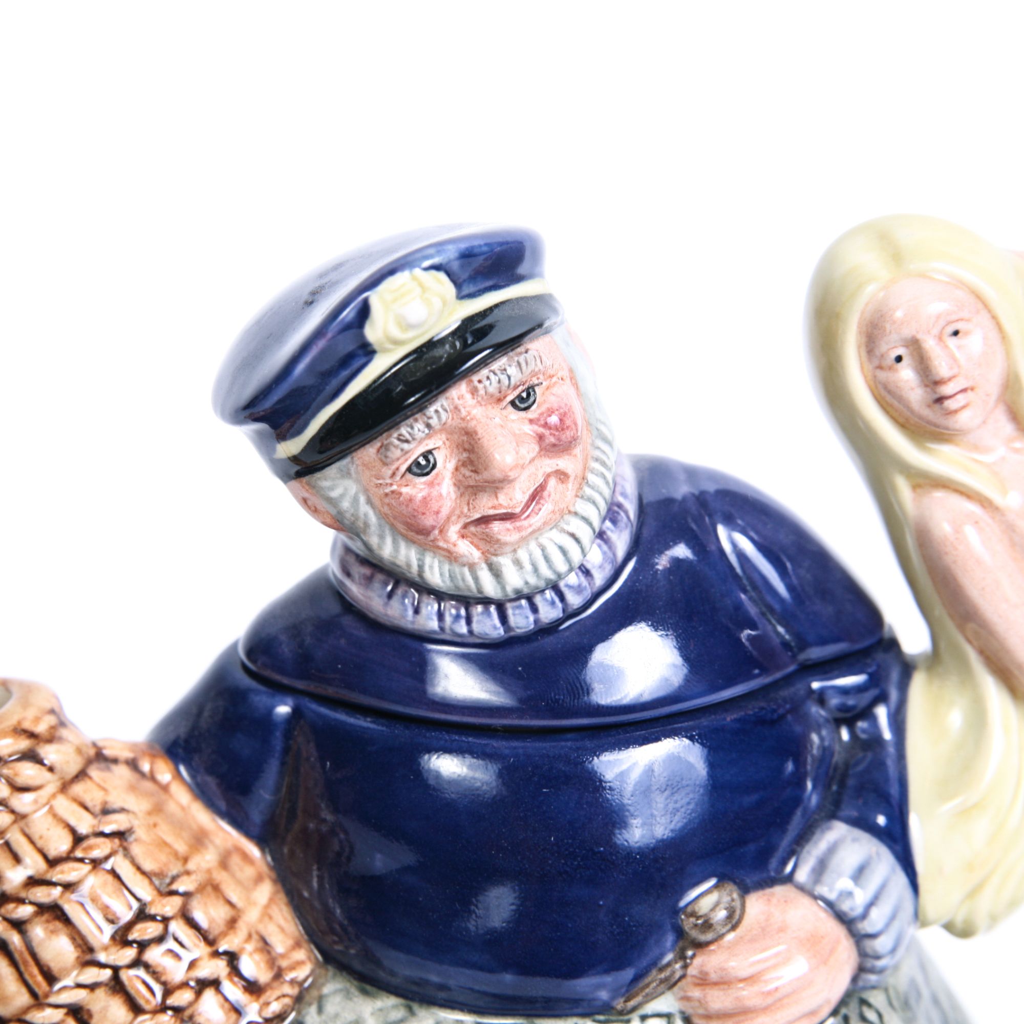 Royal Doulton "Old Salt" D.6554 Toby Mug and D.6618 Teapot