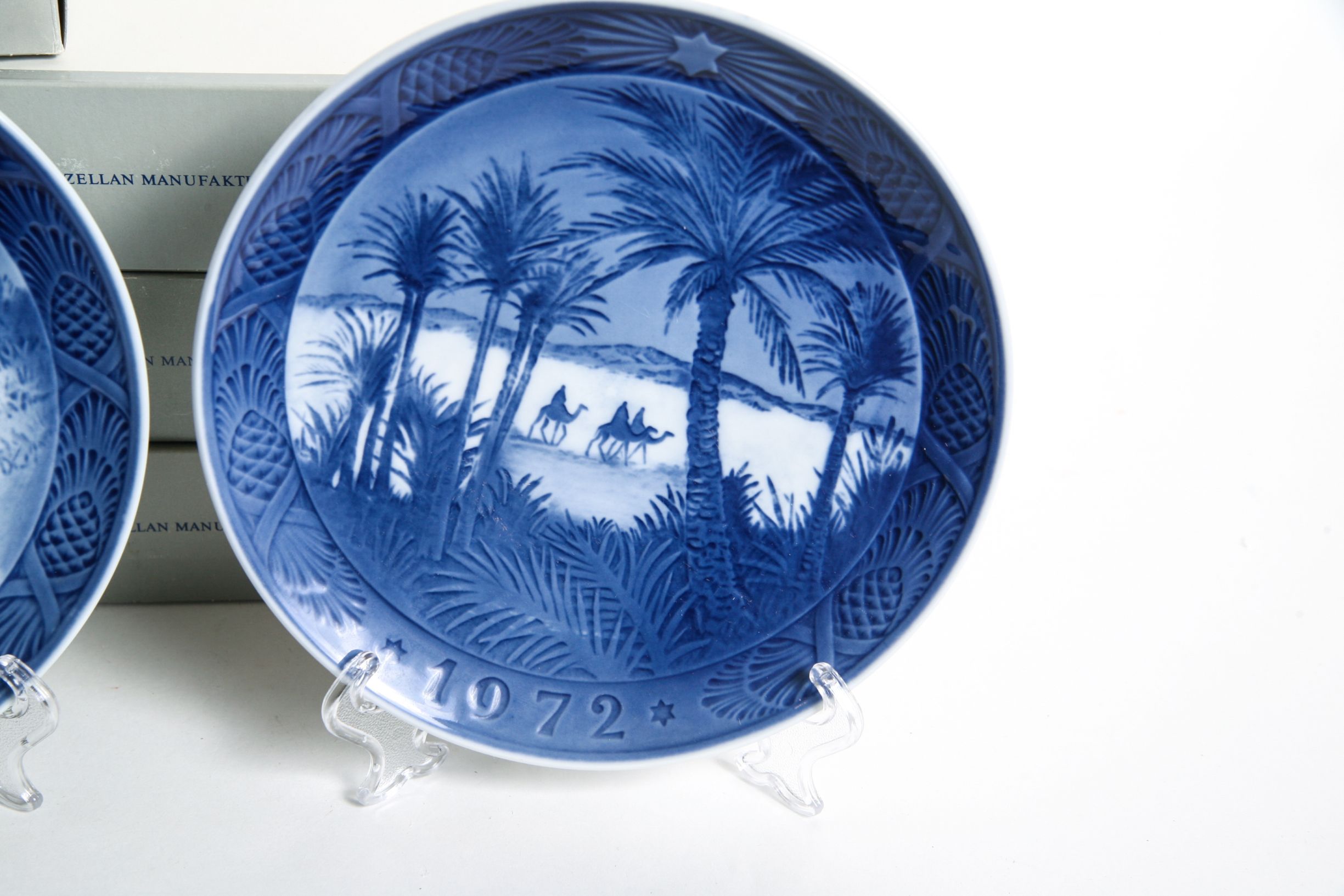 Ten 1970-1979 Royal Copenhagen Collector's Christmas Plates