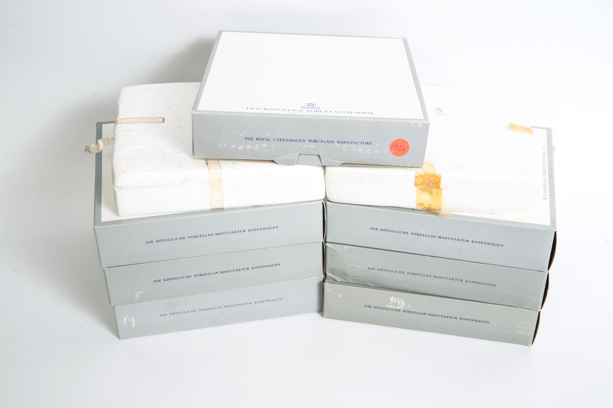 Ten 1970-1979 Royal Copenhagen Collector's Christmas Plates