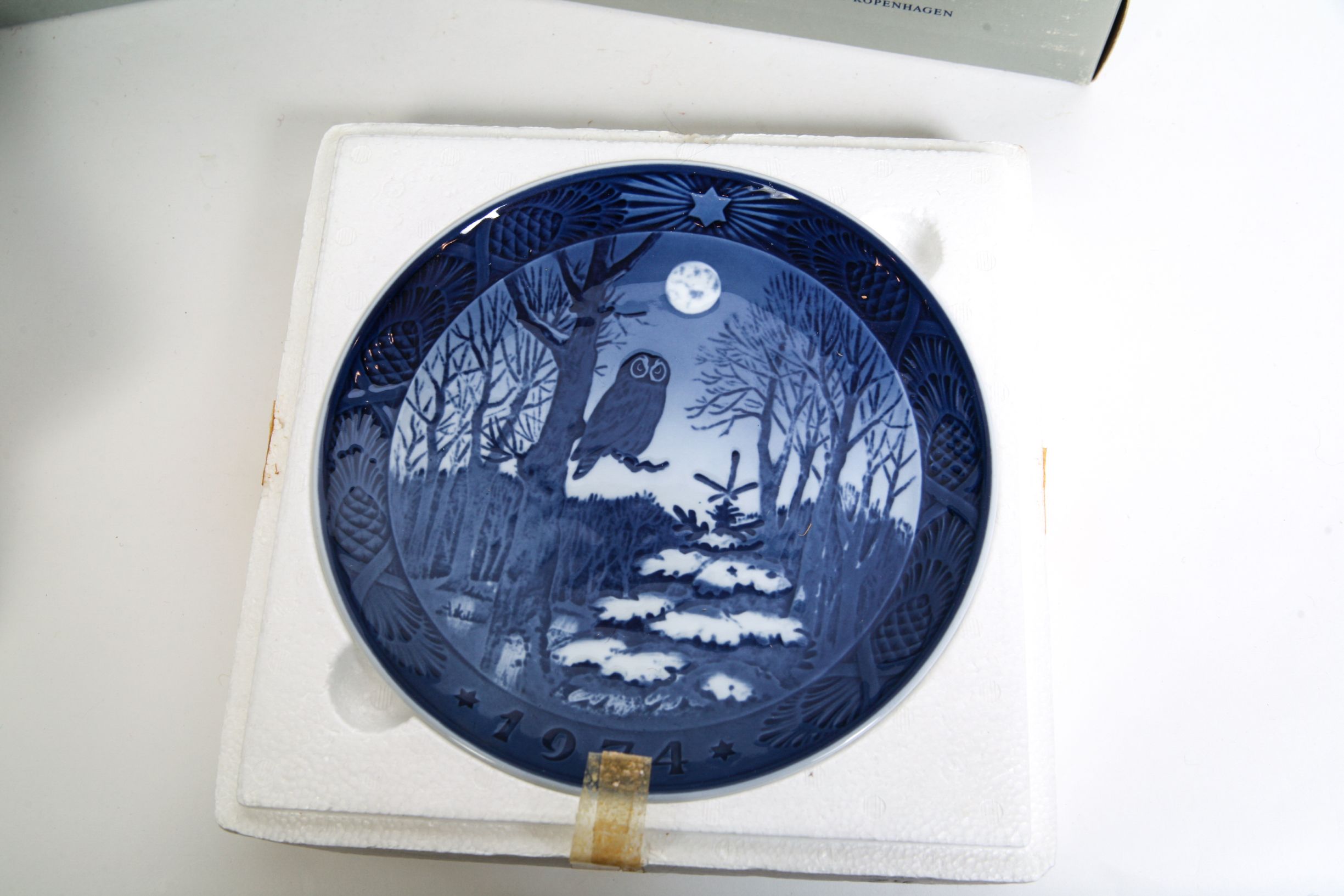 Ten 1970-1979 Royal Copenhagen Collector's Christmas Plates