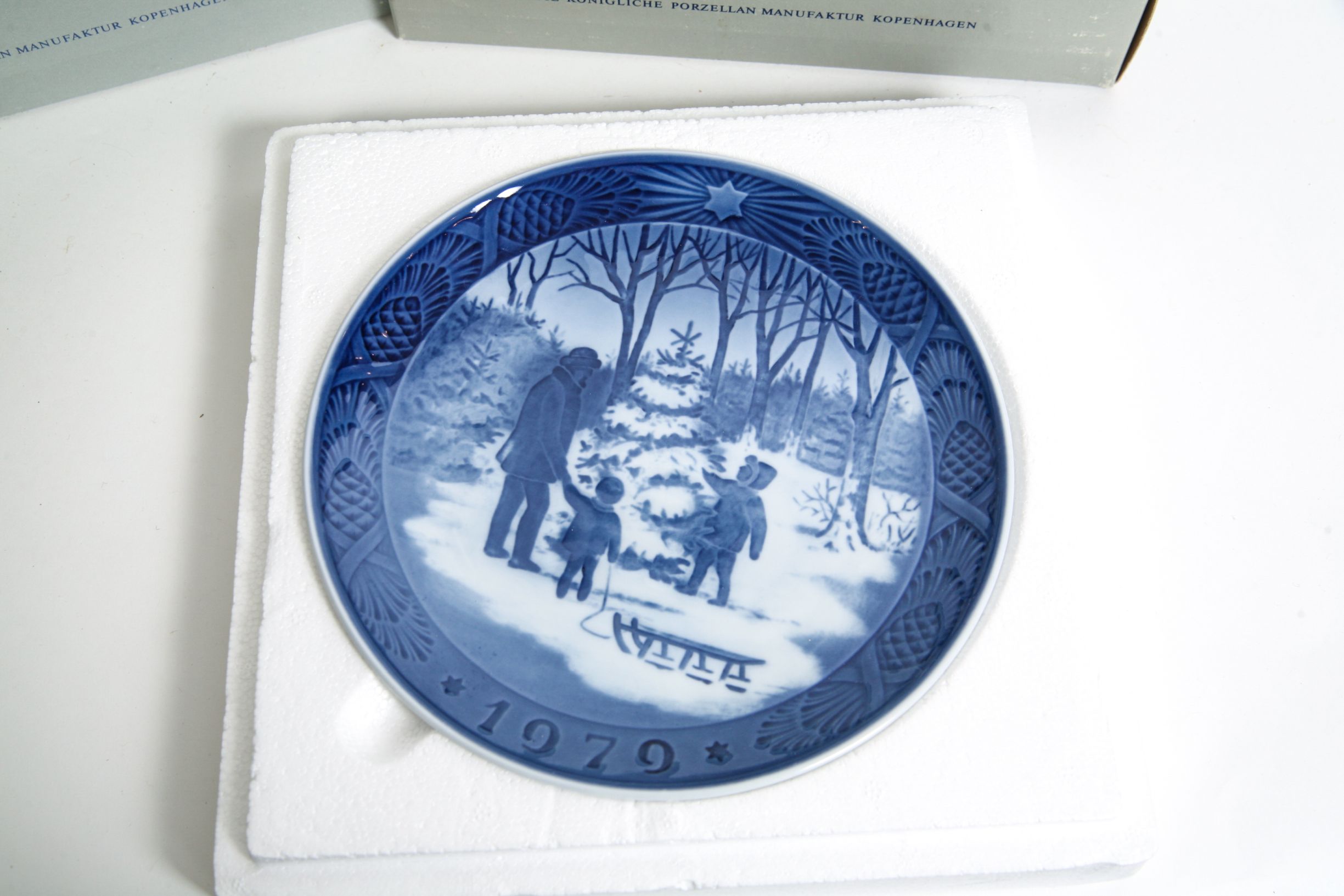 Ten 1970-1979 Royal Copenhagen Collector's Christmas Plates