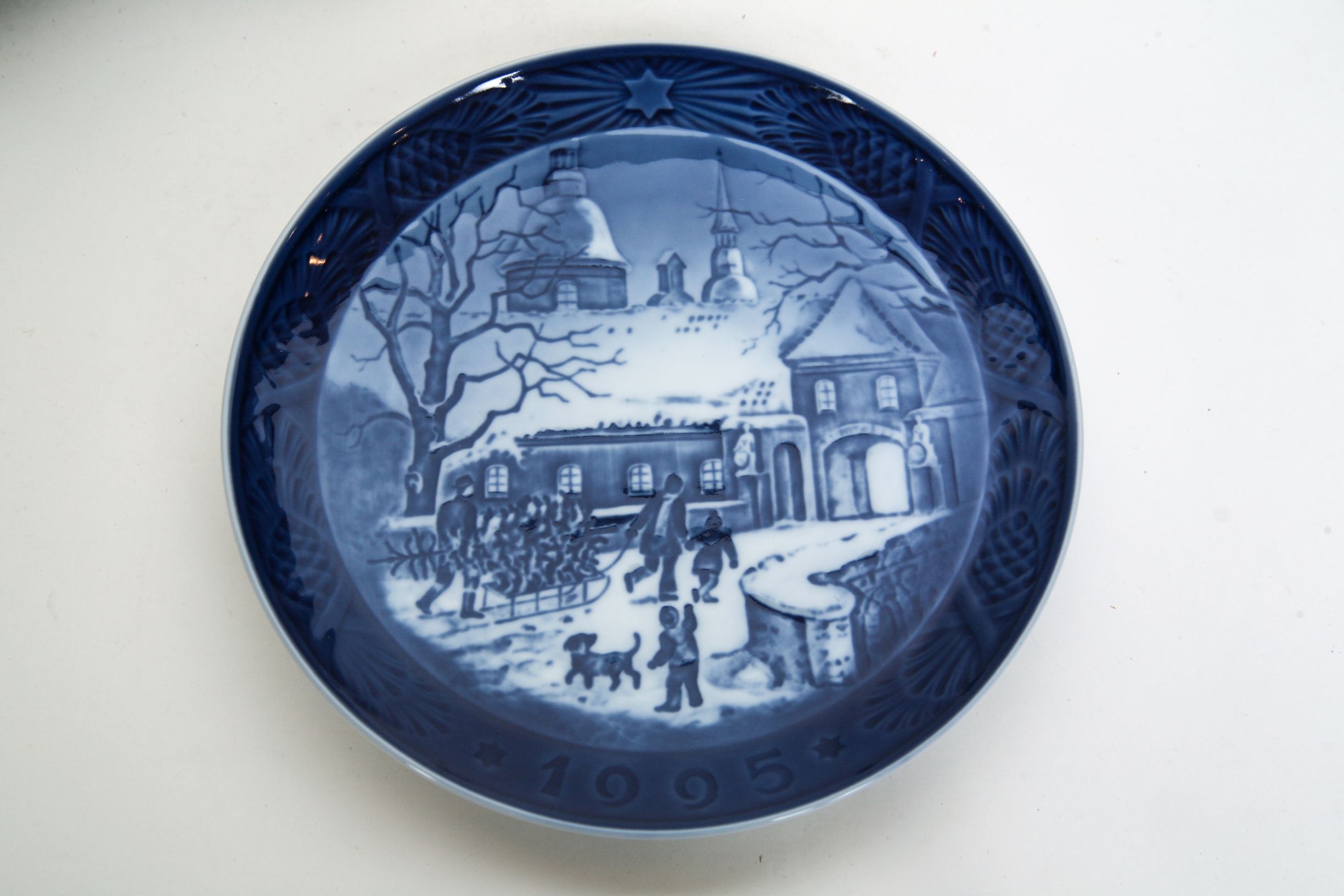 Ten 1990-1999 Royal Copenhagen Collector's Christmas Plates