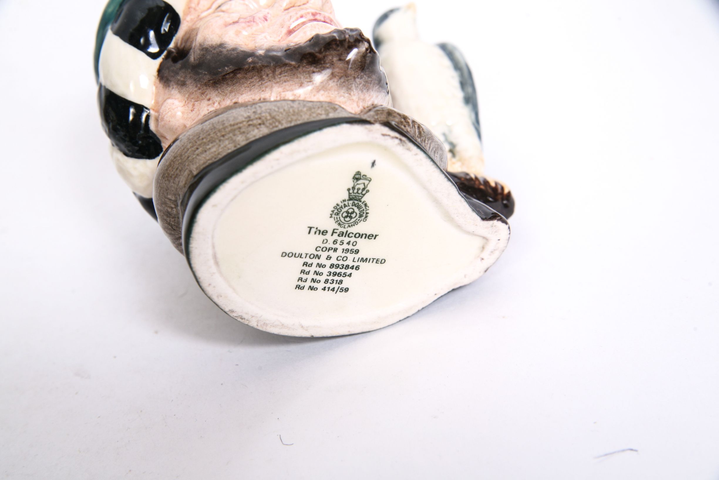 Royal Doulton "Falconer" D.6533 Toby Jug and D.6540 Mug