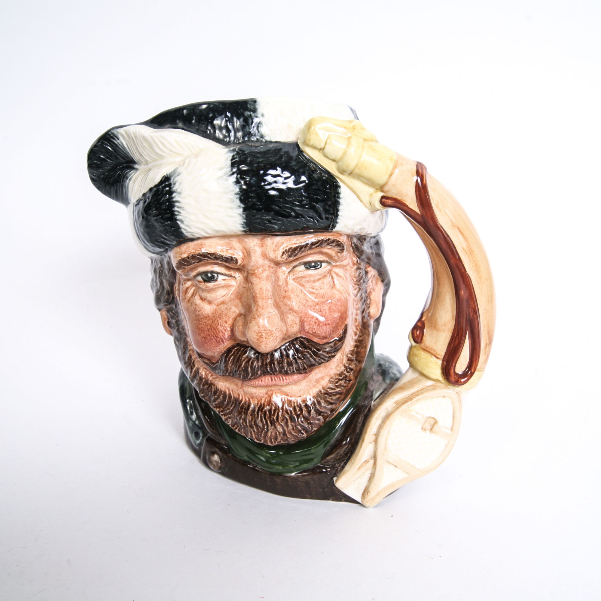 Royal Doulton "The Trapper" D.6609 Toby Jug and D.6612 Mug