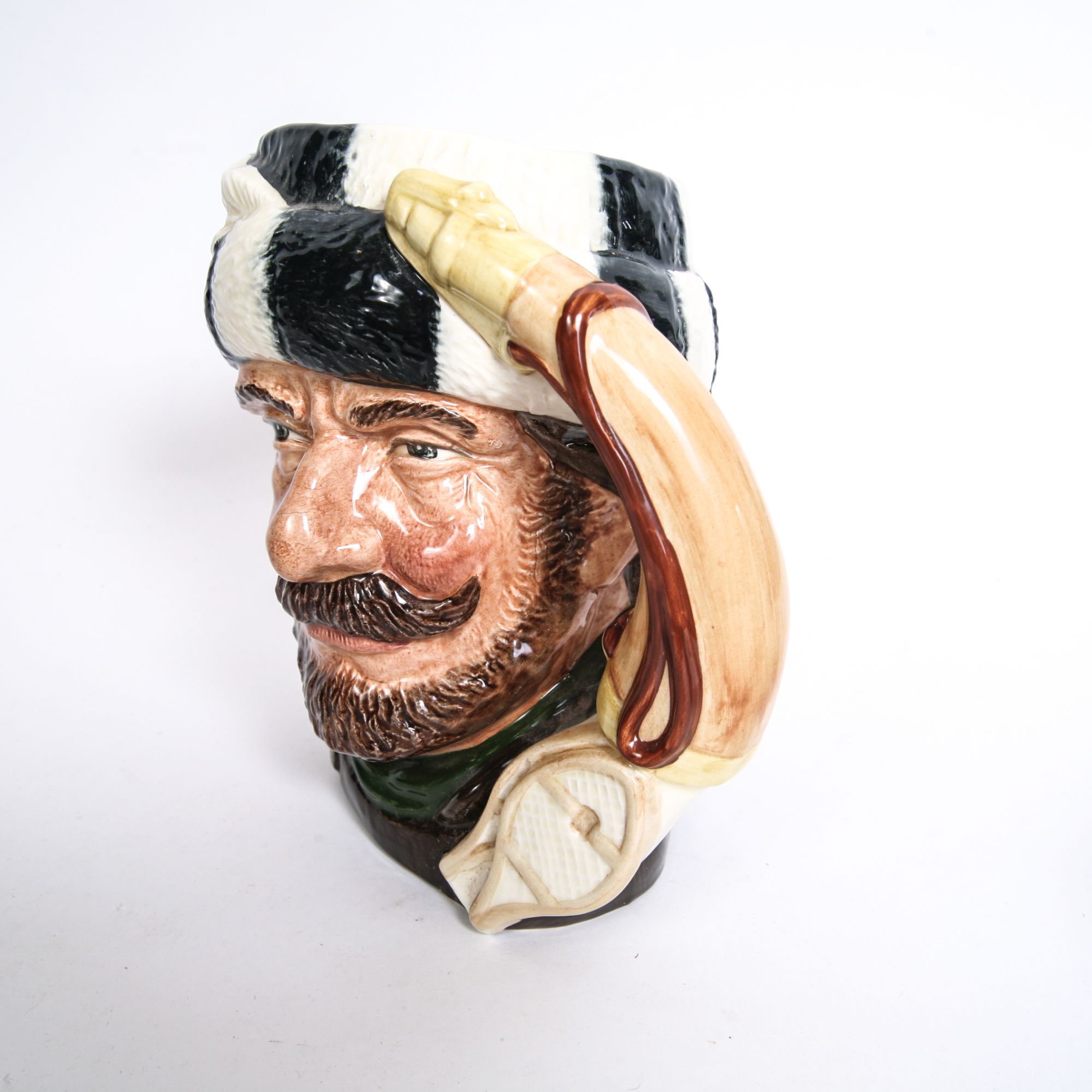 Royal Doulton "The Trapper" D.6609 Toby Jug and D.6612 Mug