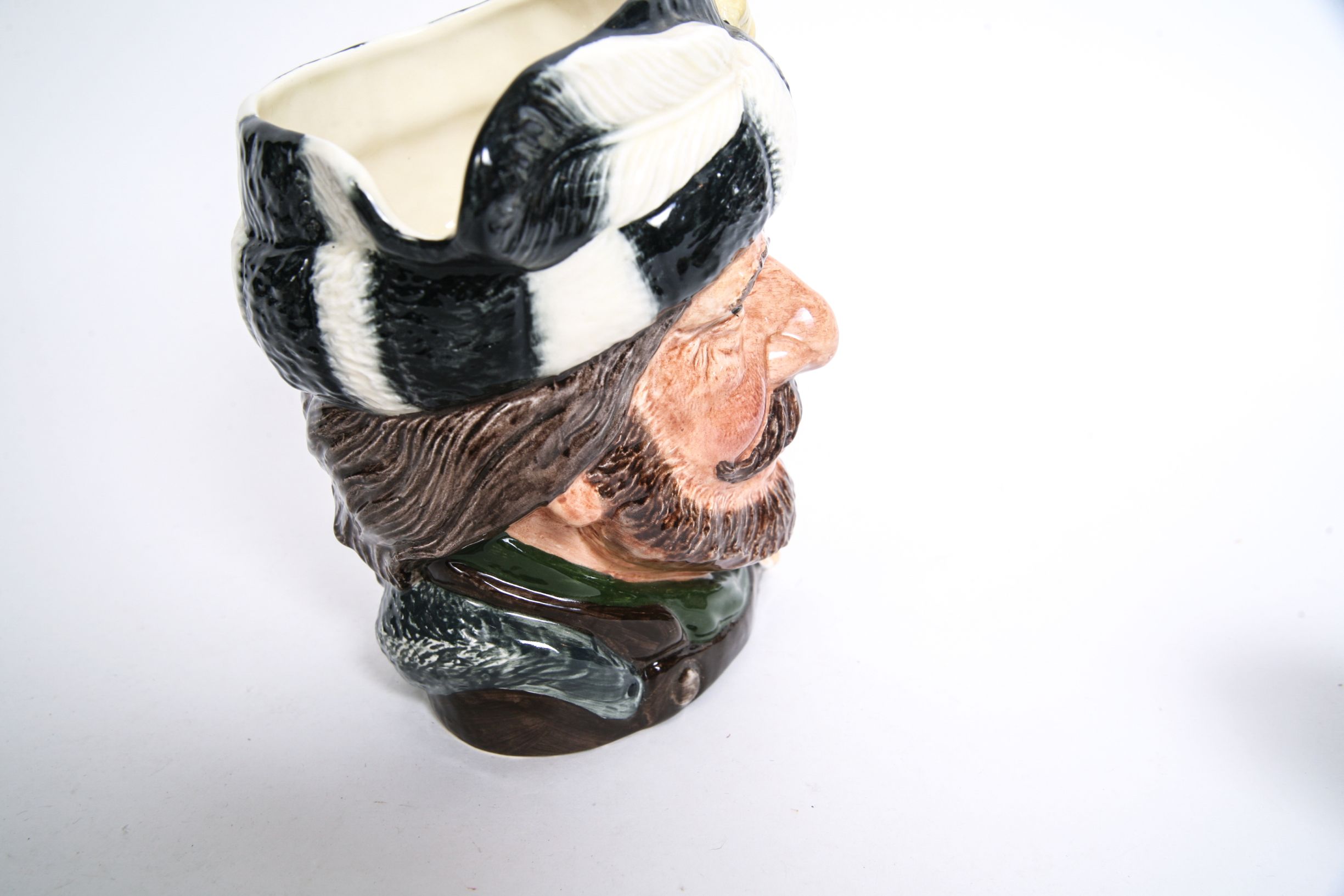 Royal Doulton "The Trapper" D.6609 Toby Jug and D.6612 Mug