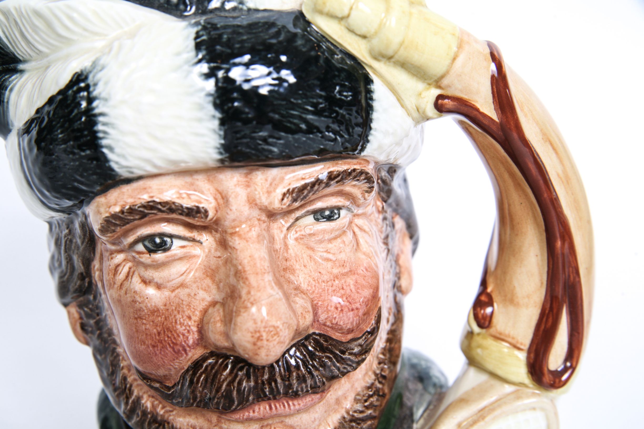 Royal Doulton "The Trapper" D.6609 Toby Jug and D.6612 Mug