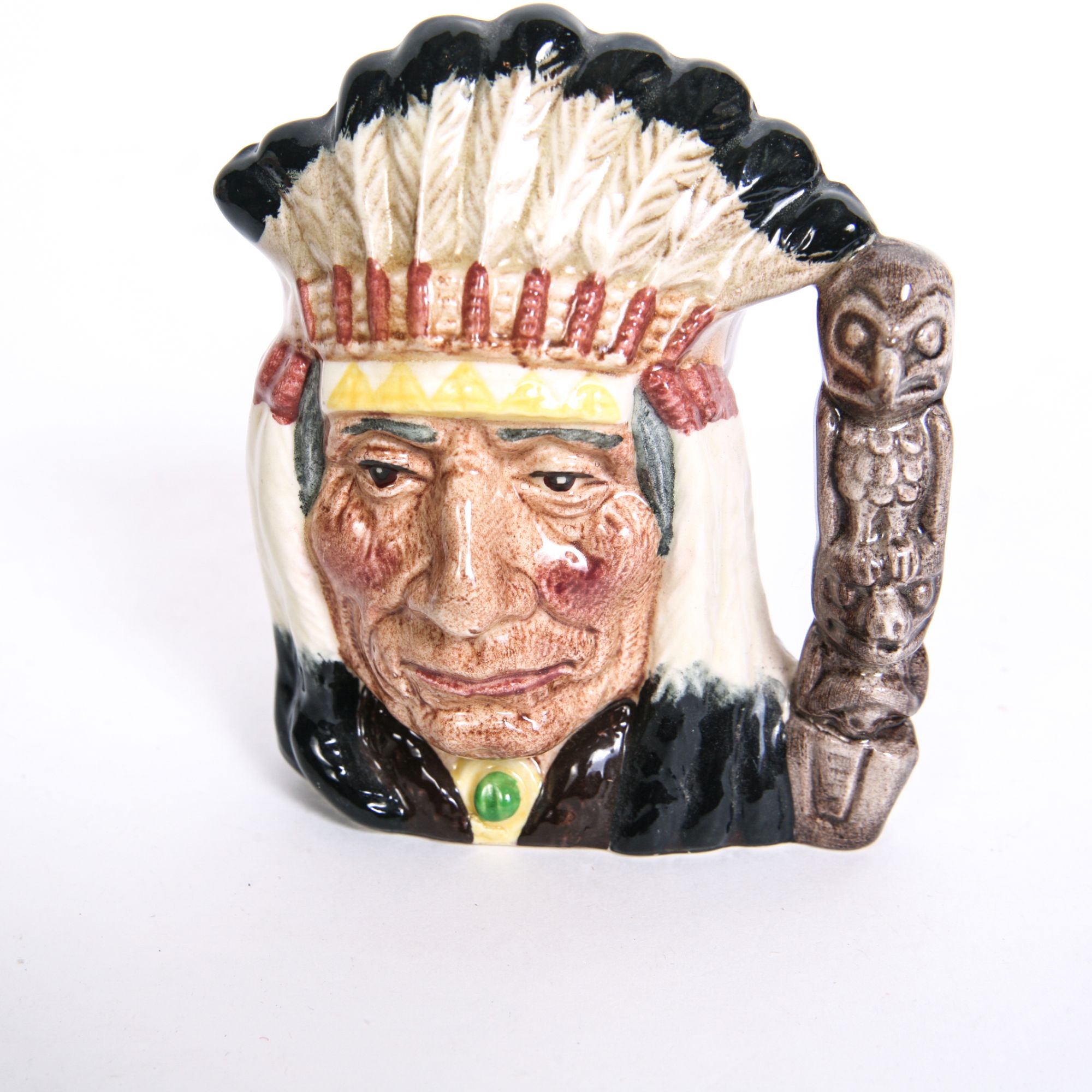 Royal Doulton "North American Indian" D.6611 Toby Jug and D.6614 Mug