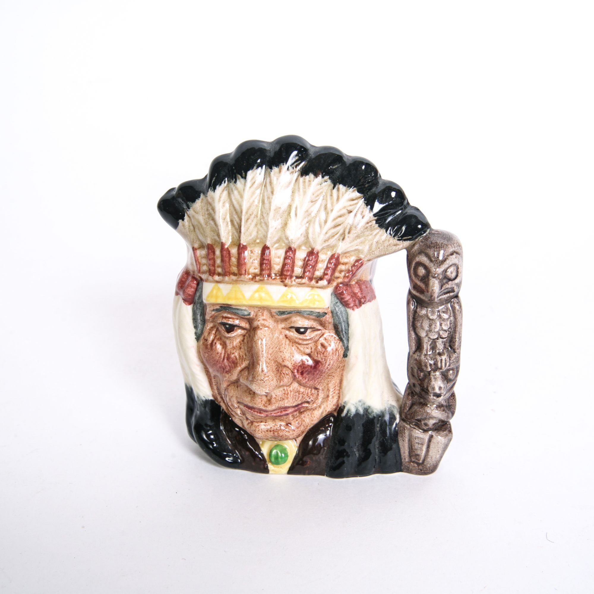 Royal Doulton "North American Indian" D.6611 Toby Jug and D.6614 Mug