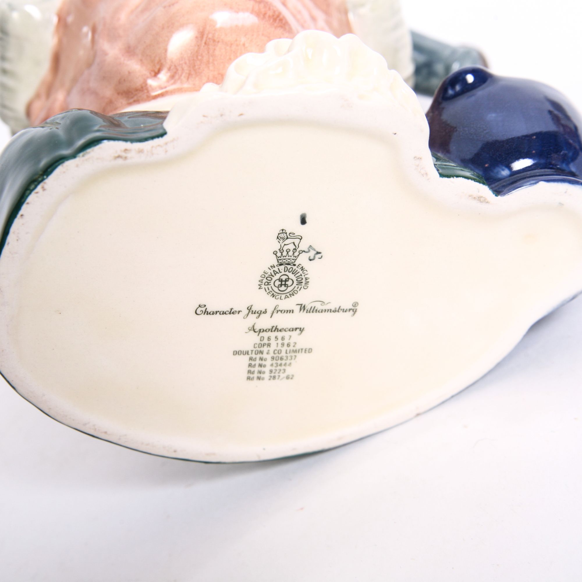 Royal Doulton "Apothecary" Toby Jug and Mug and "Lawyer" Mug