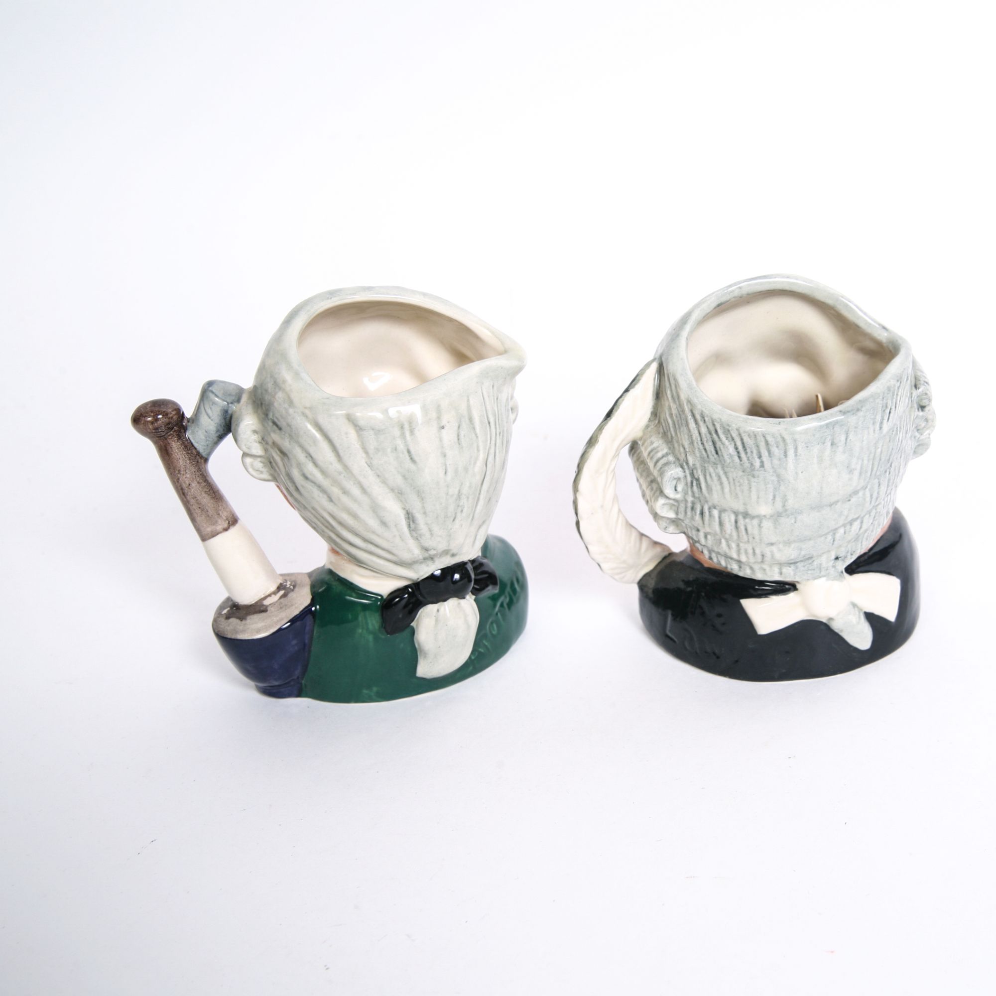Royal Doulton "Apothecary" Toby Jug and Mug and "Lawyer" Mug