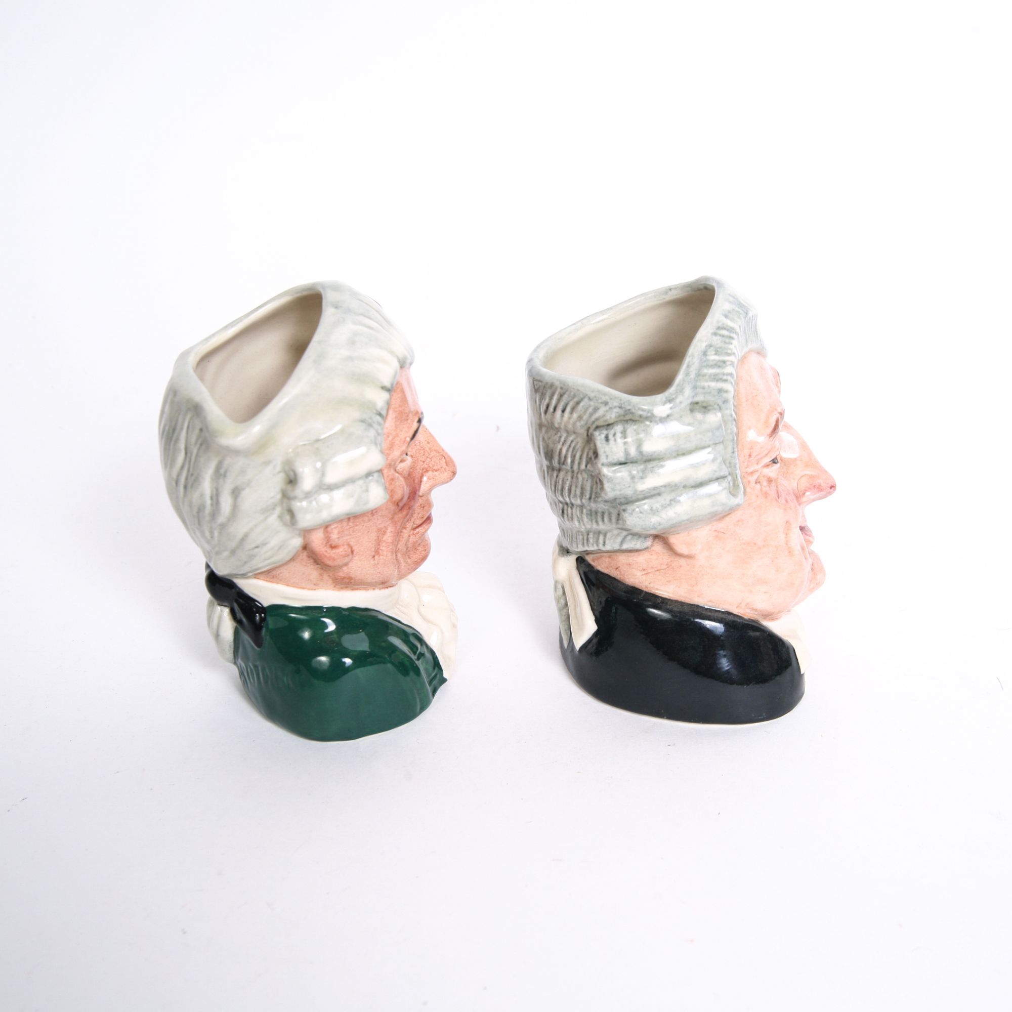 Royal Doulton "Apothecary" Toby Jug and Mug and "Lawyer" Mug